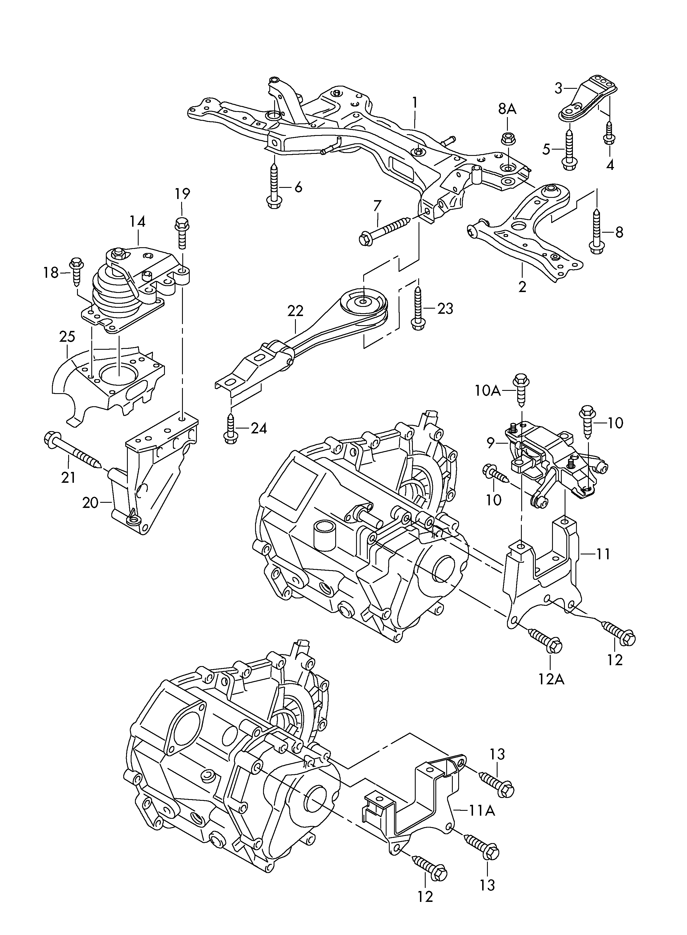 Skoda 6Q0 199 167 DJ - Suport motor parts5.com