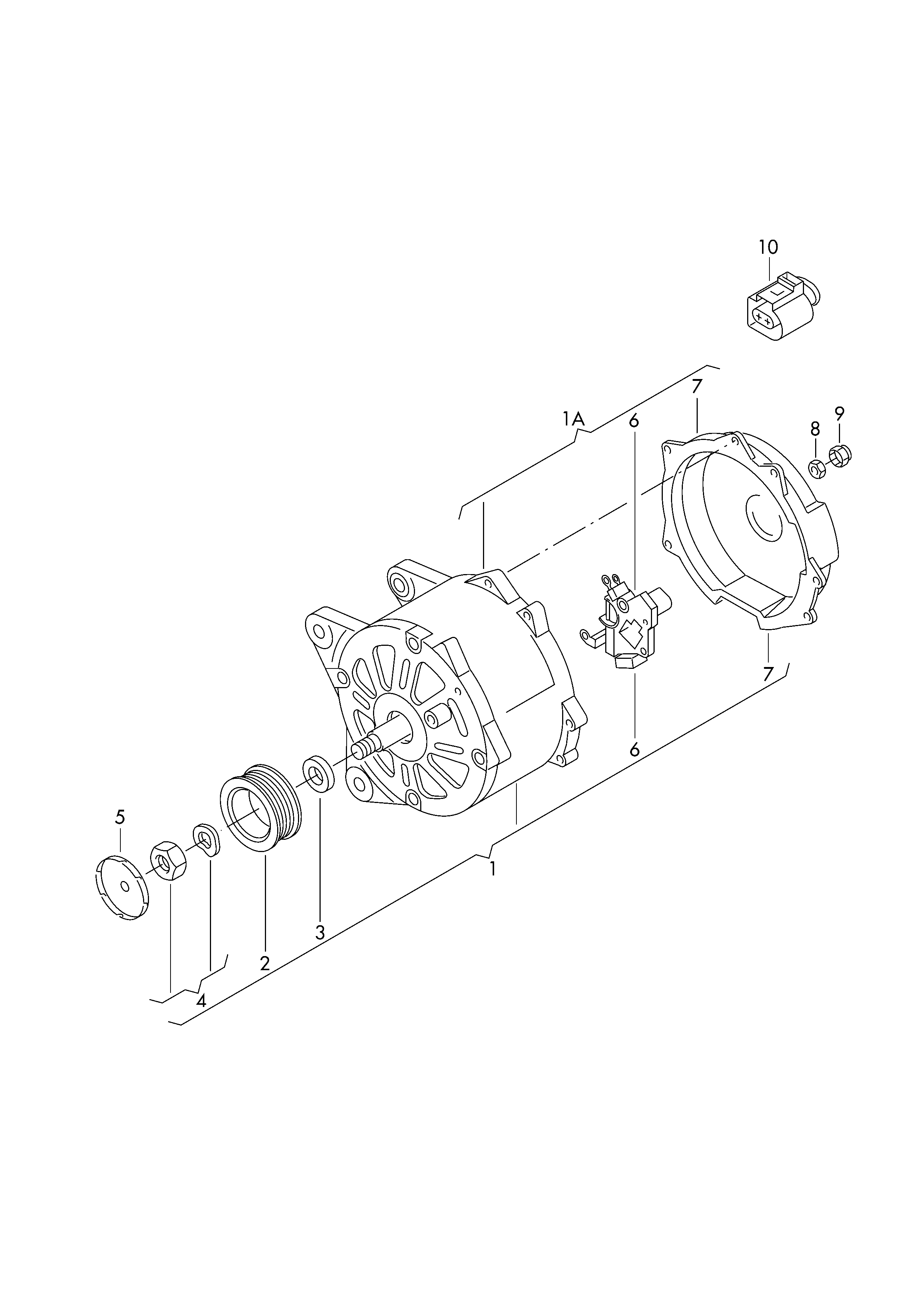 AUDI 06F 903 023 E - Generátor parts5.com