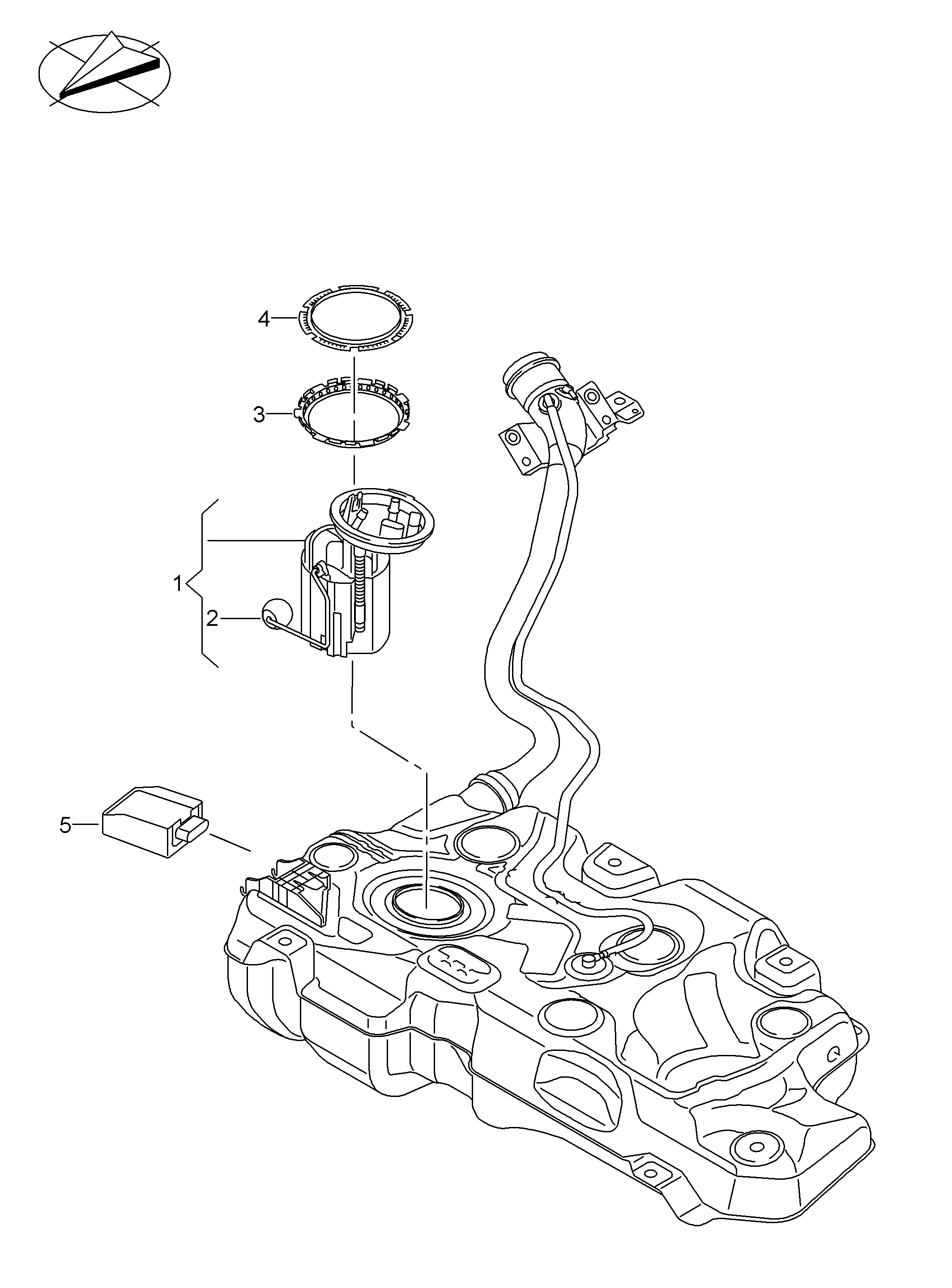 Seat 5Q0906093 - Relej, pumpa za gorivo parts5.com