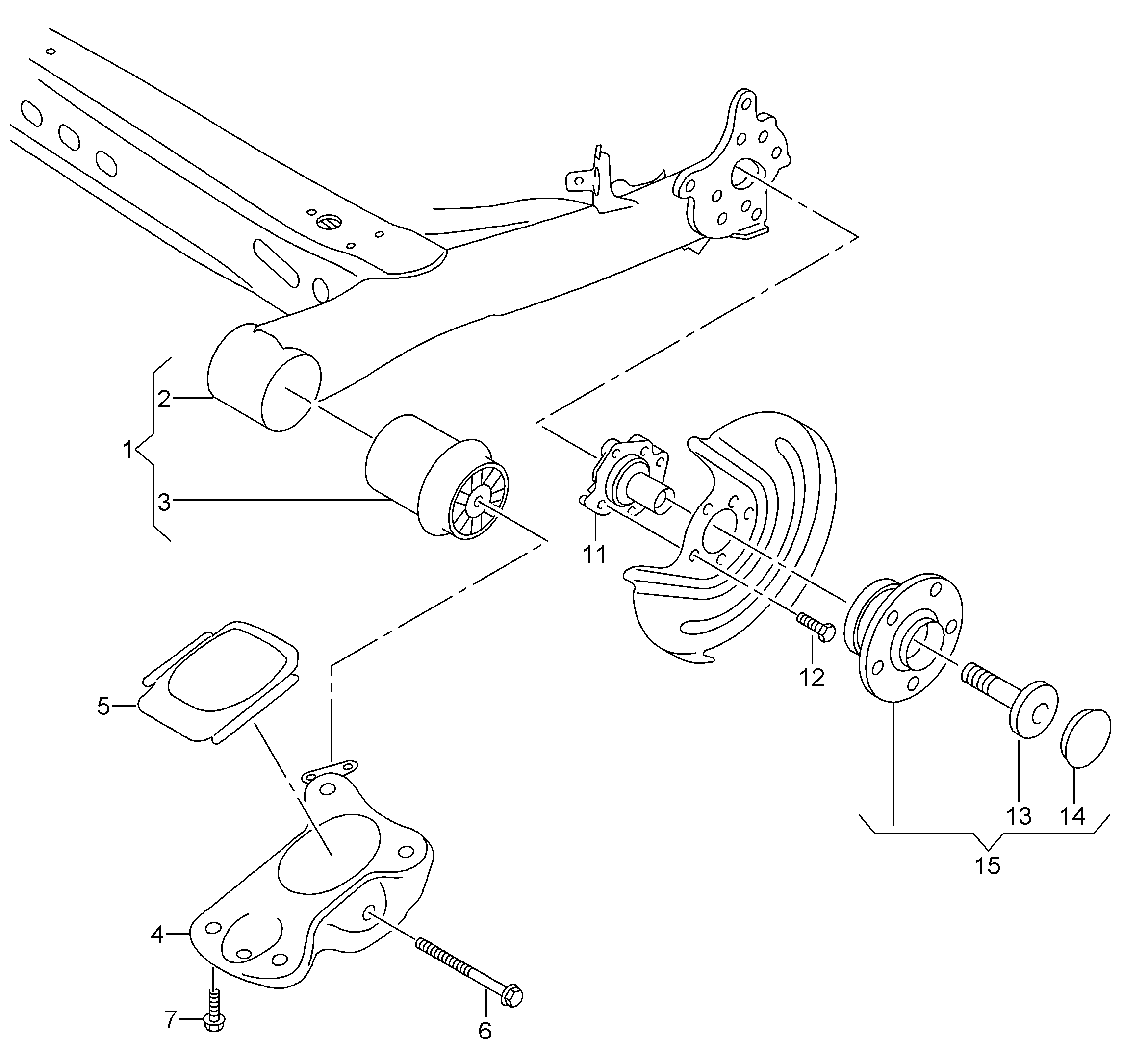 VW 5Q0 501 541 C - Uležištenje, telo osovine parts5.com