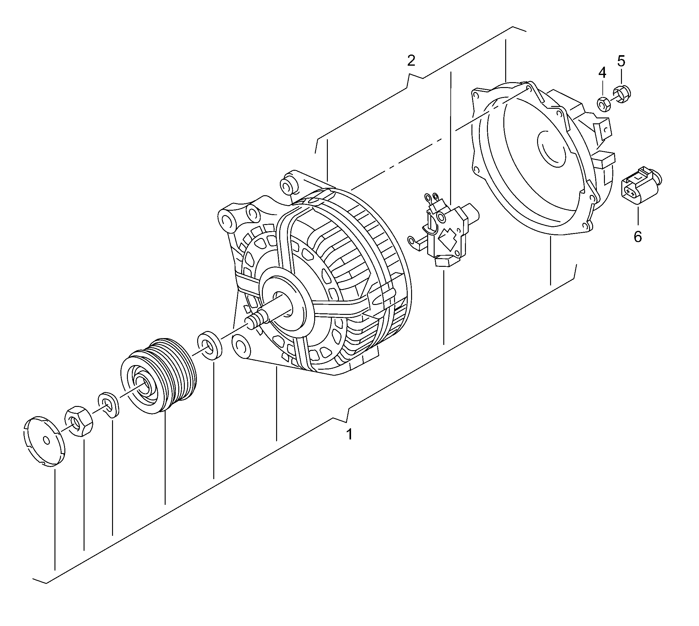 VW 04E903023JX - Генератор parts5.com