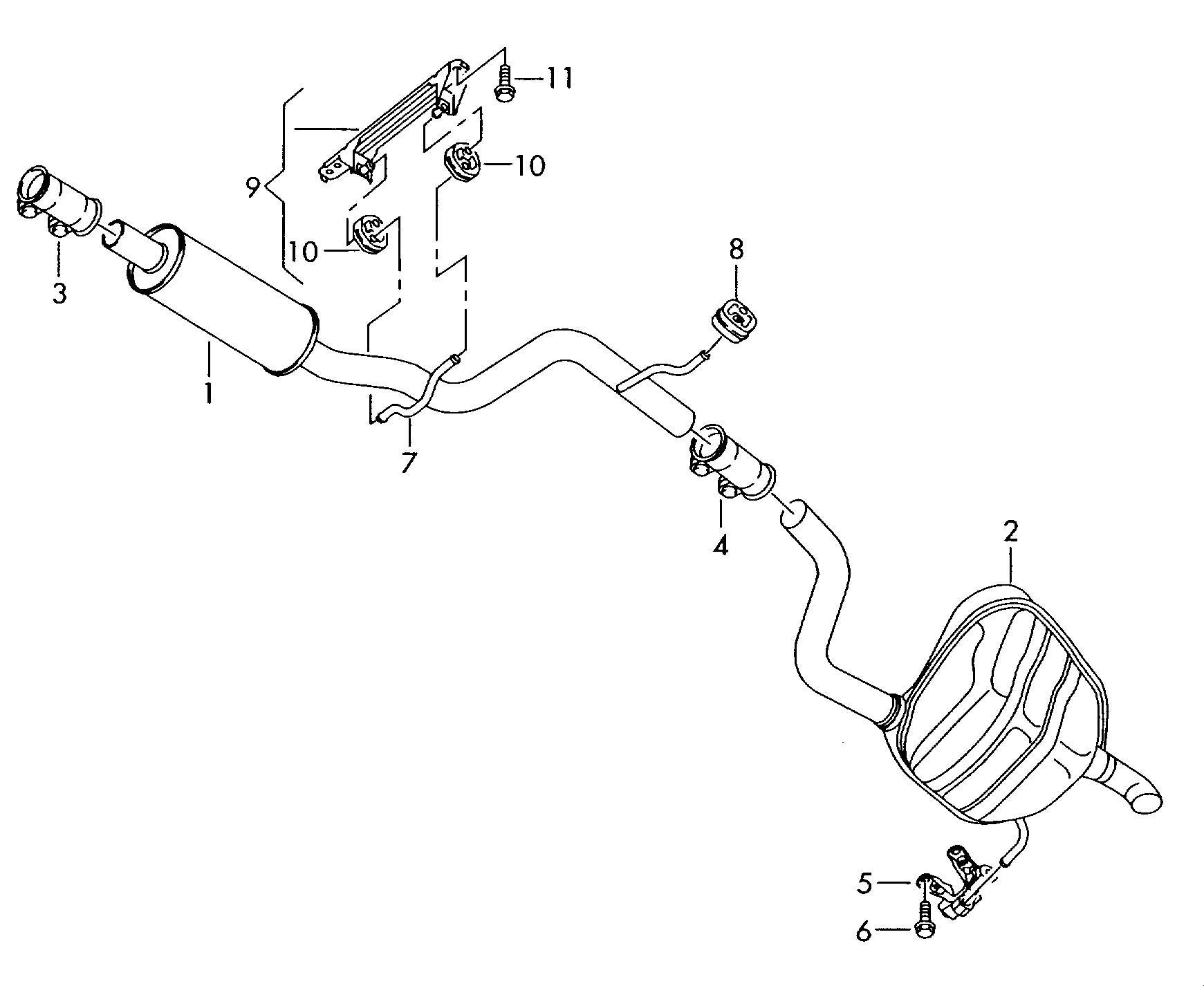 Skoda 1K0253141K - Łącznik rur, układ wydechowy parts5.com