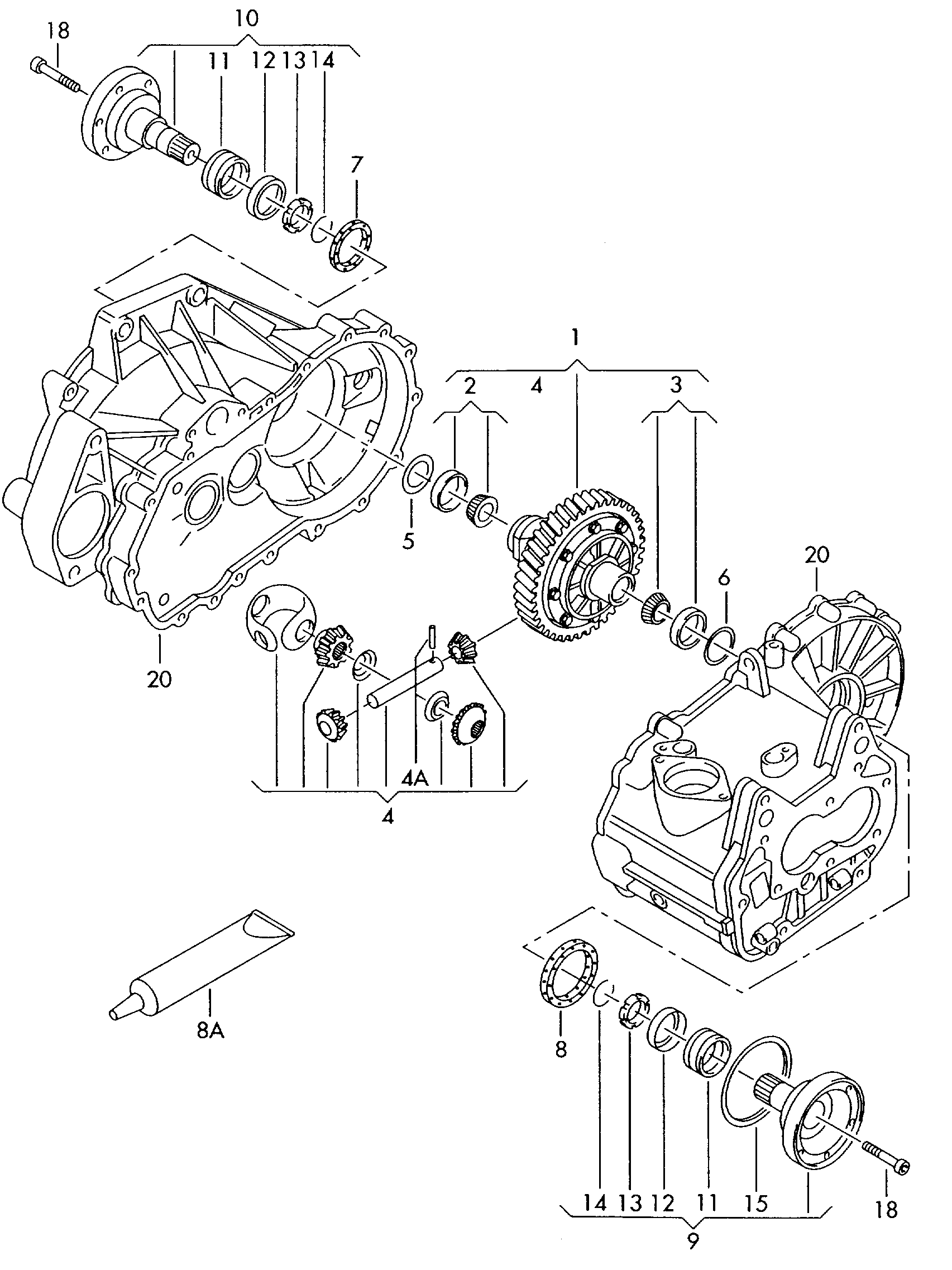 VW 02T409021AP - Bucsa,levier schimbare viteze parts5.com