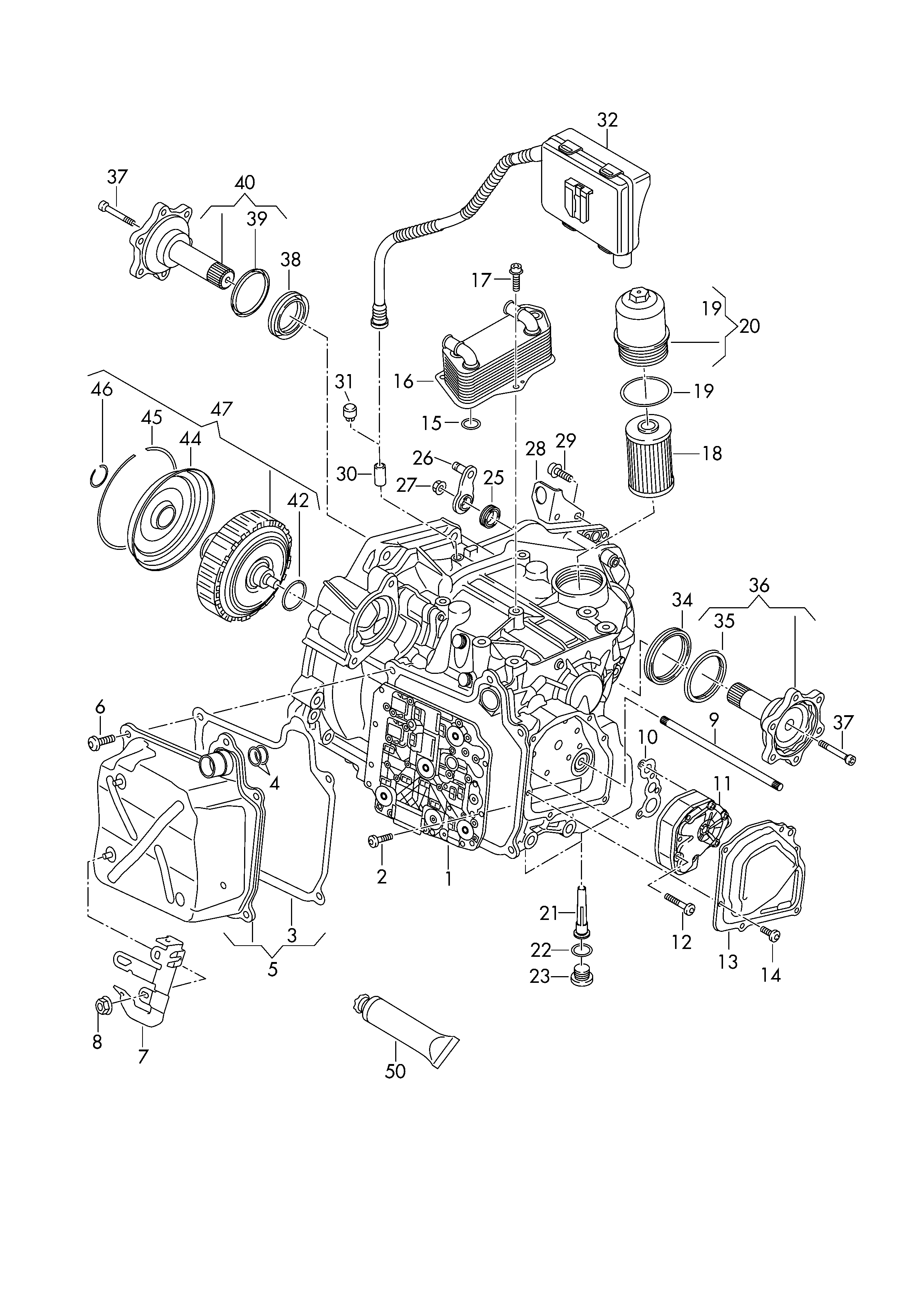 Skoda N 910 845 01 - Filtru hidraulic, cutie de viteze automata parts5.com