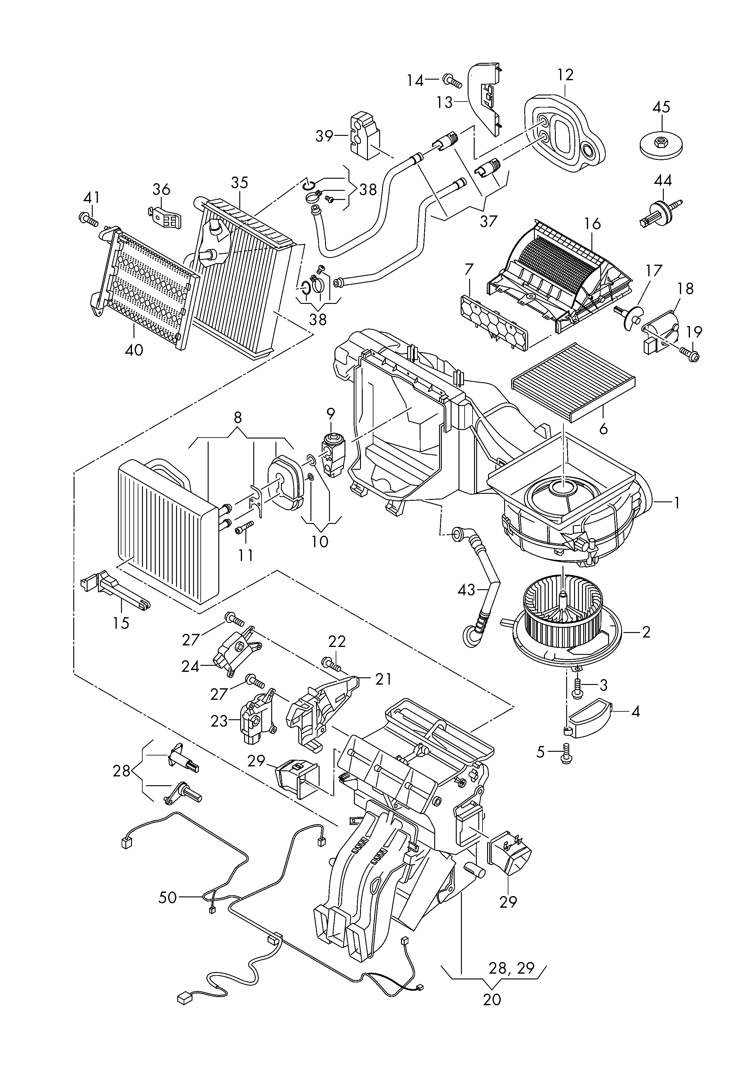 AUDI 5Q0 907 521 E - Reglaj, suflanta de interior parts5.com