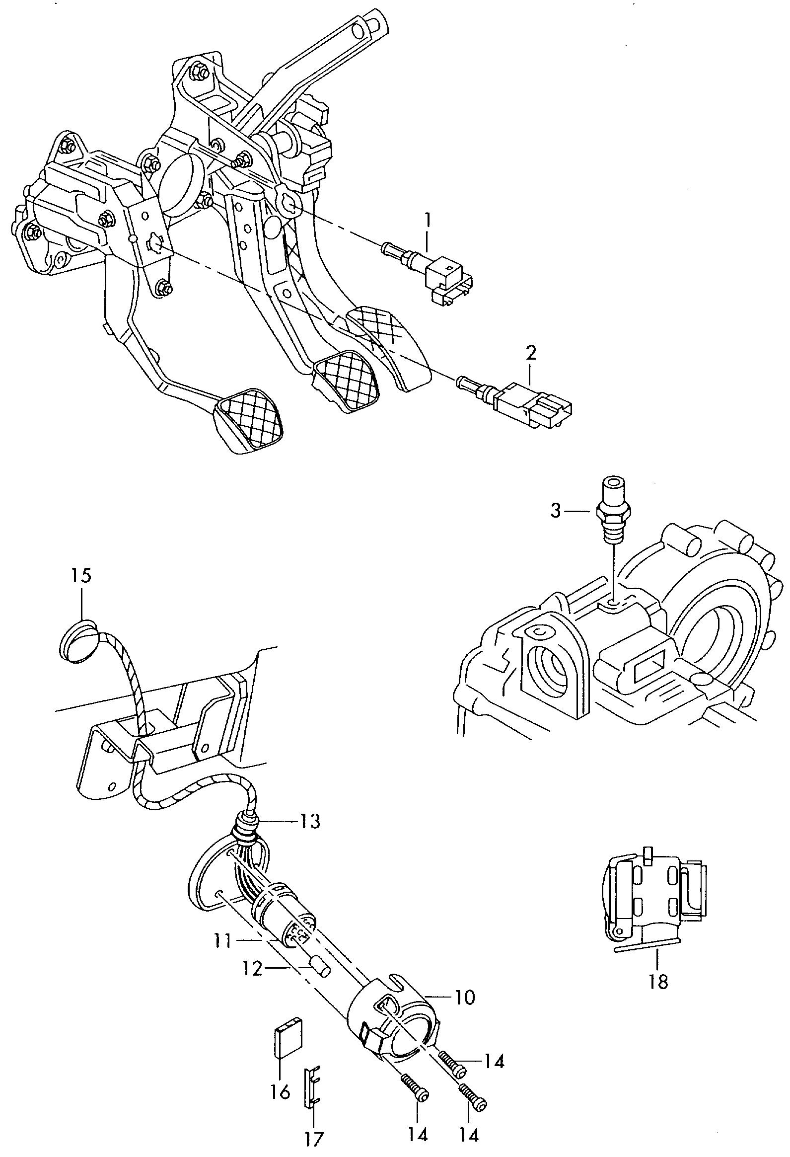 Skoda 1K0 945 459 A - Fren lambası şalteri parts5.com