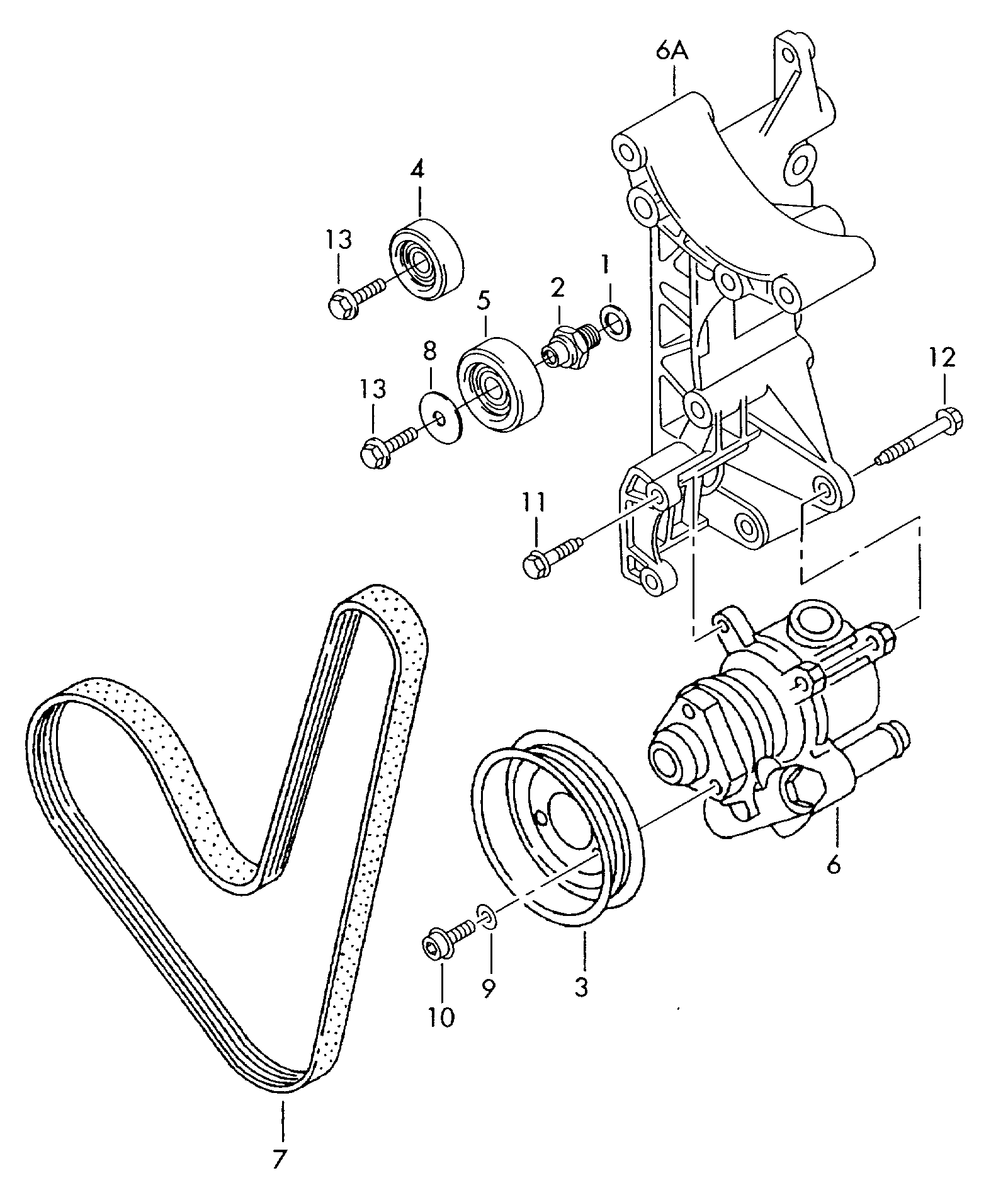 VAG 047903137AB - V-Ribbed Belt parts5.com