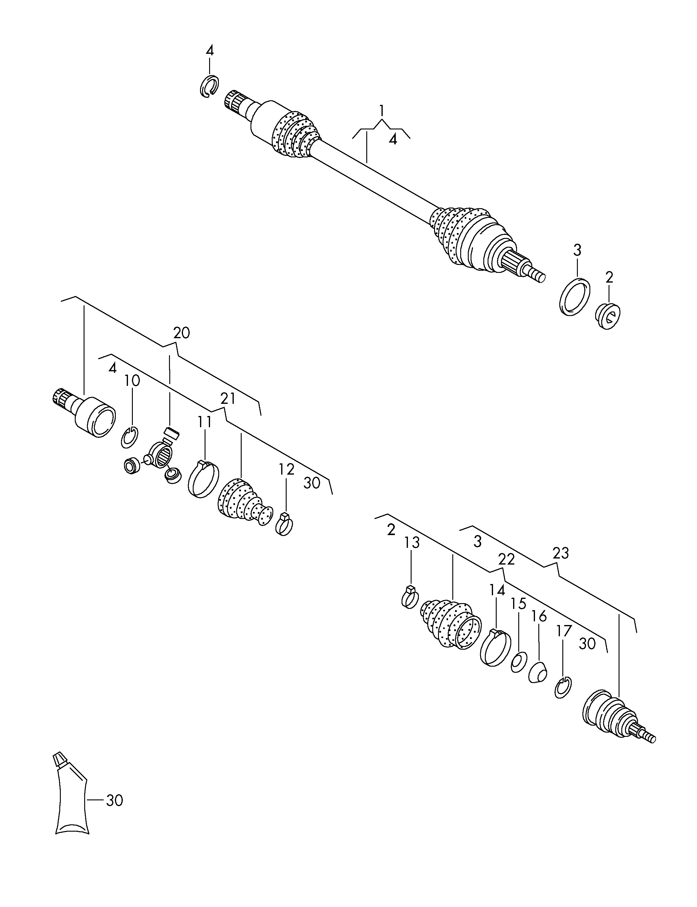 AUDI 6R0407763F - Приводной вал parts5.com