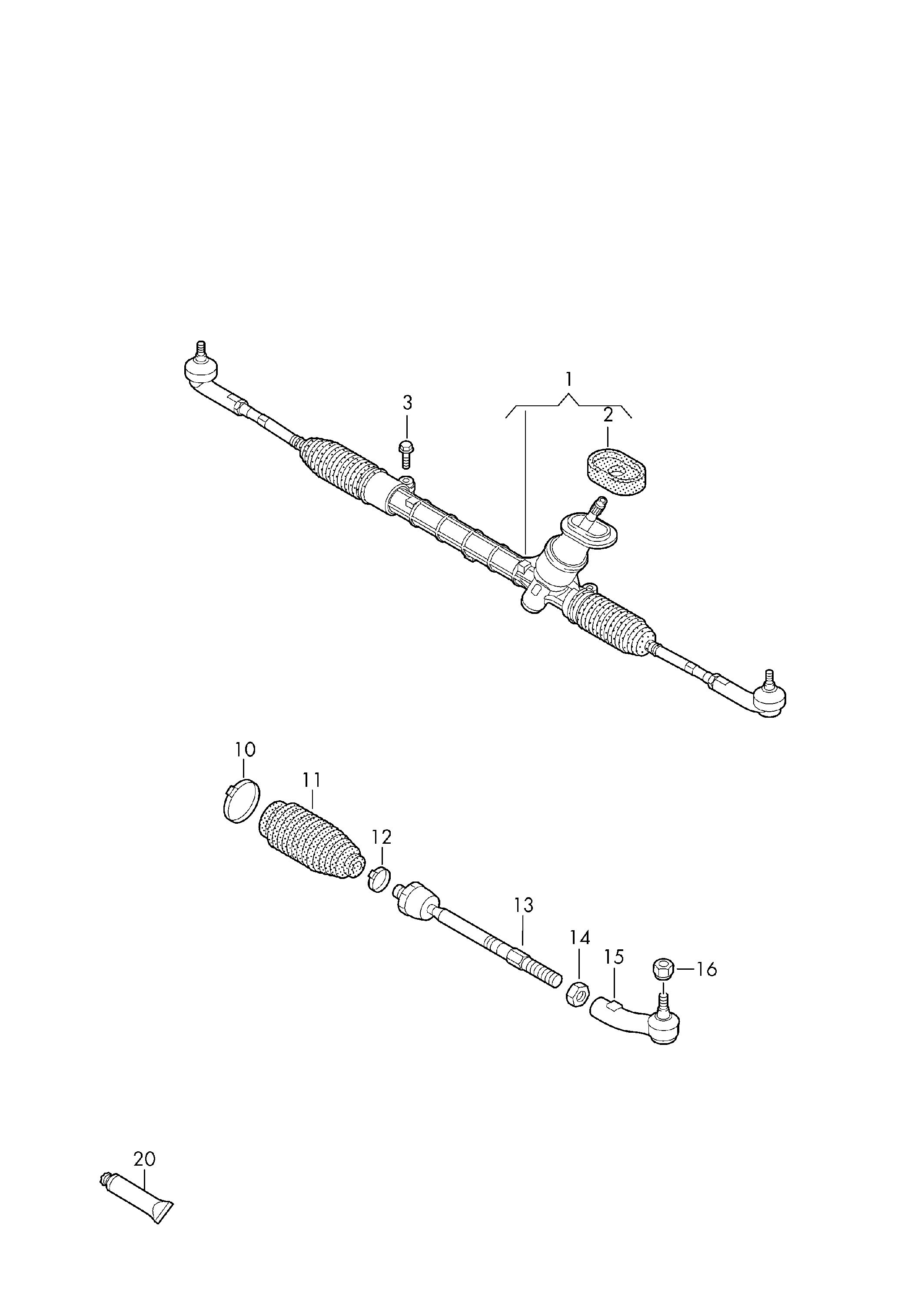 Skoda 6C0 423 831 B - Bellow, steering parts5.com