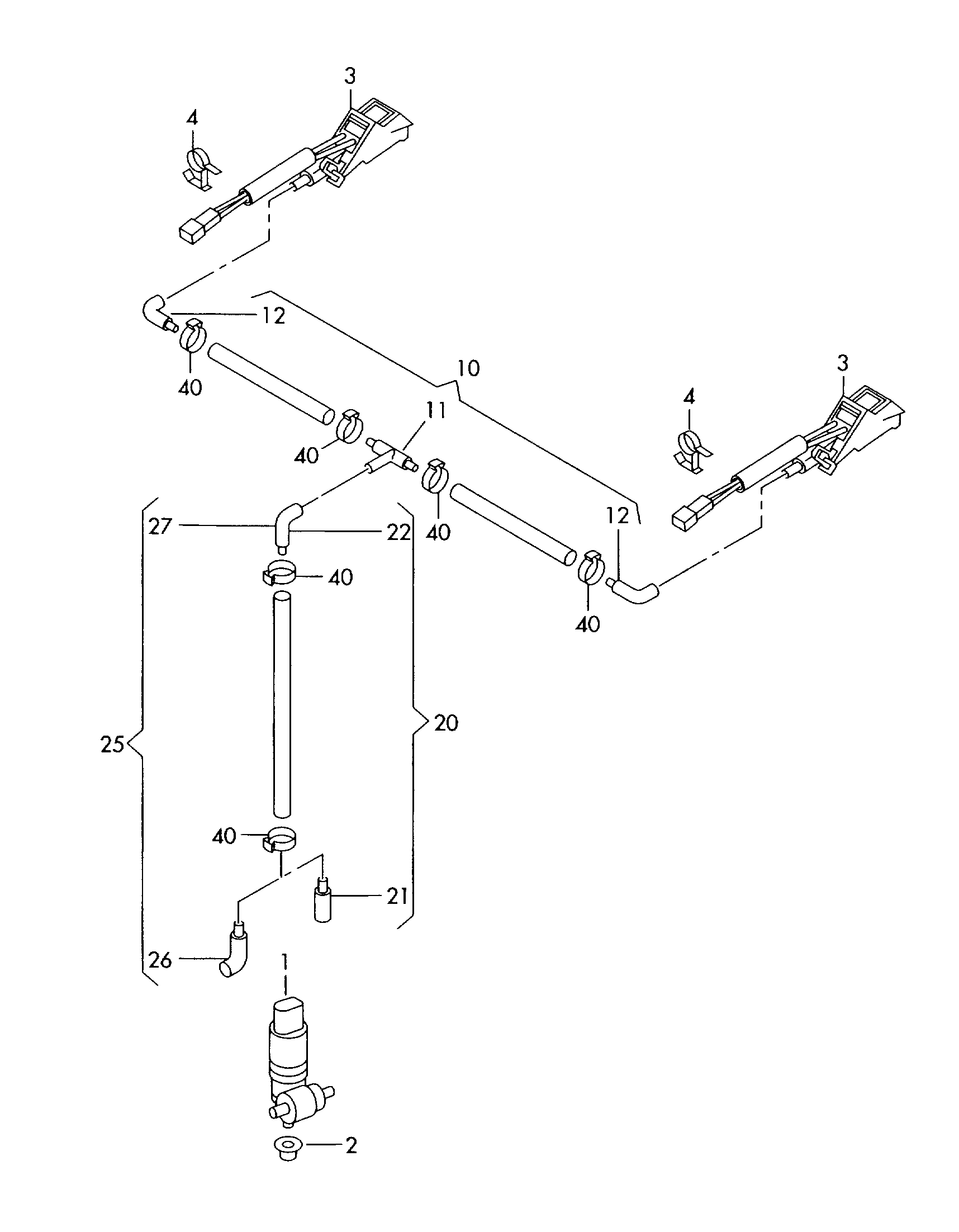 Seat 1Z0 955 985 - Tobera de agua regadora, lavado de faros parts5.com