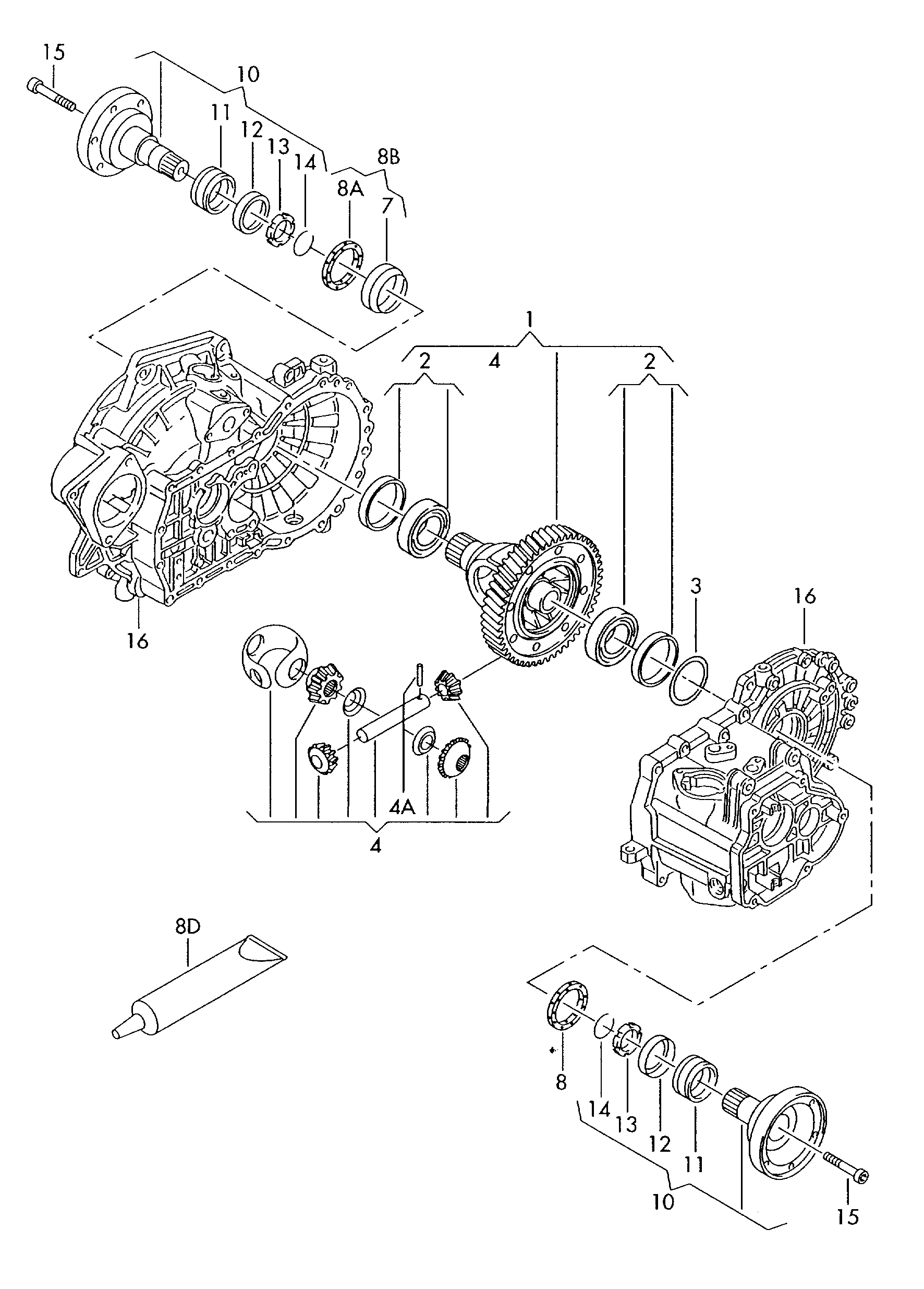 VW 084 409 189 B - Shaft Seal, differential parts5.com