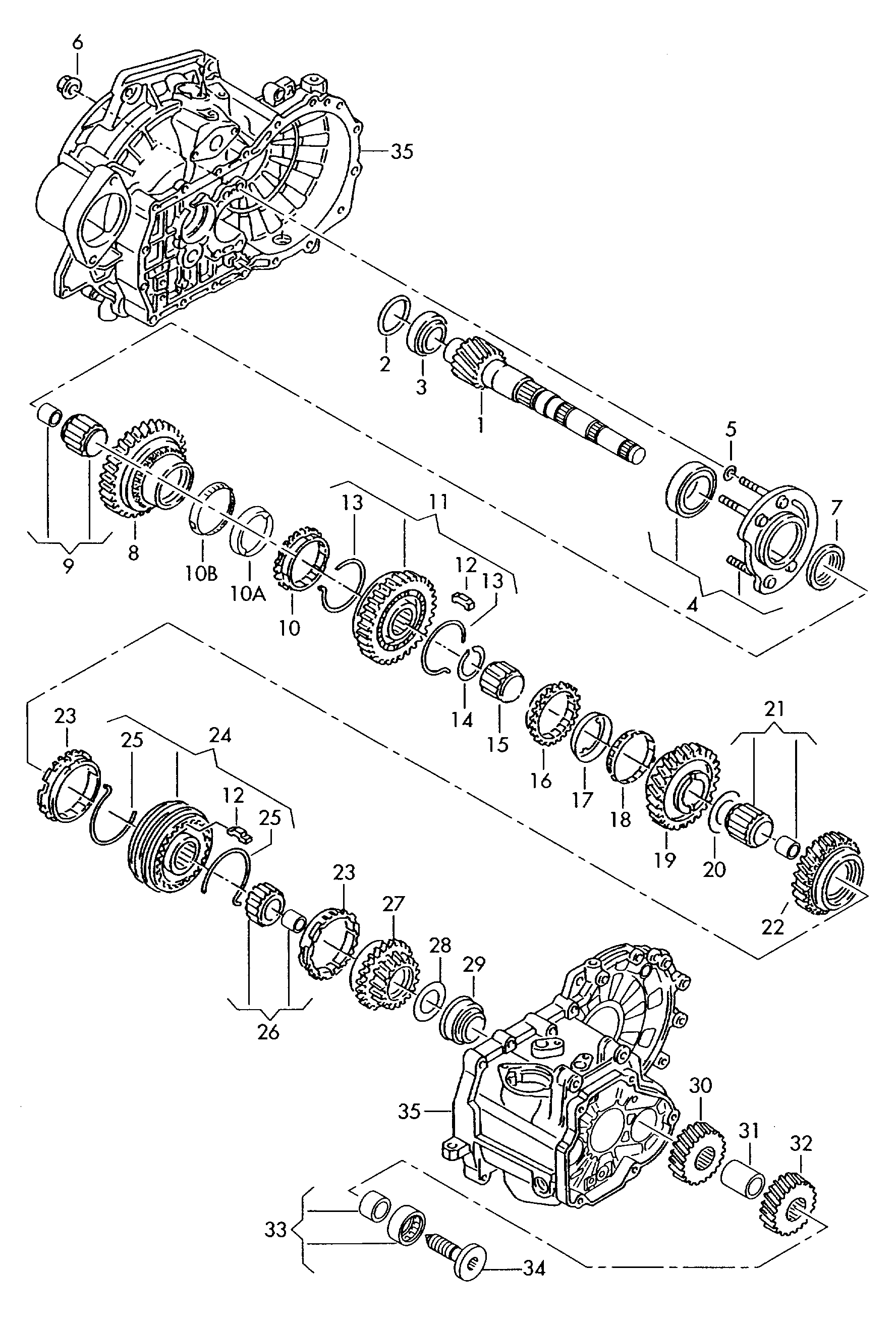 VW 02A 311 375 C - Set reparatie, transmisie manuala parts5.com