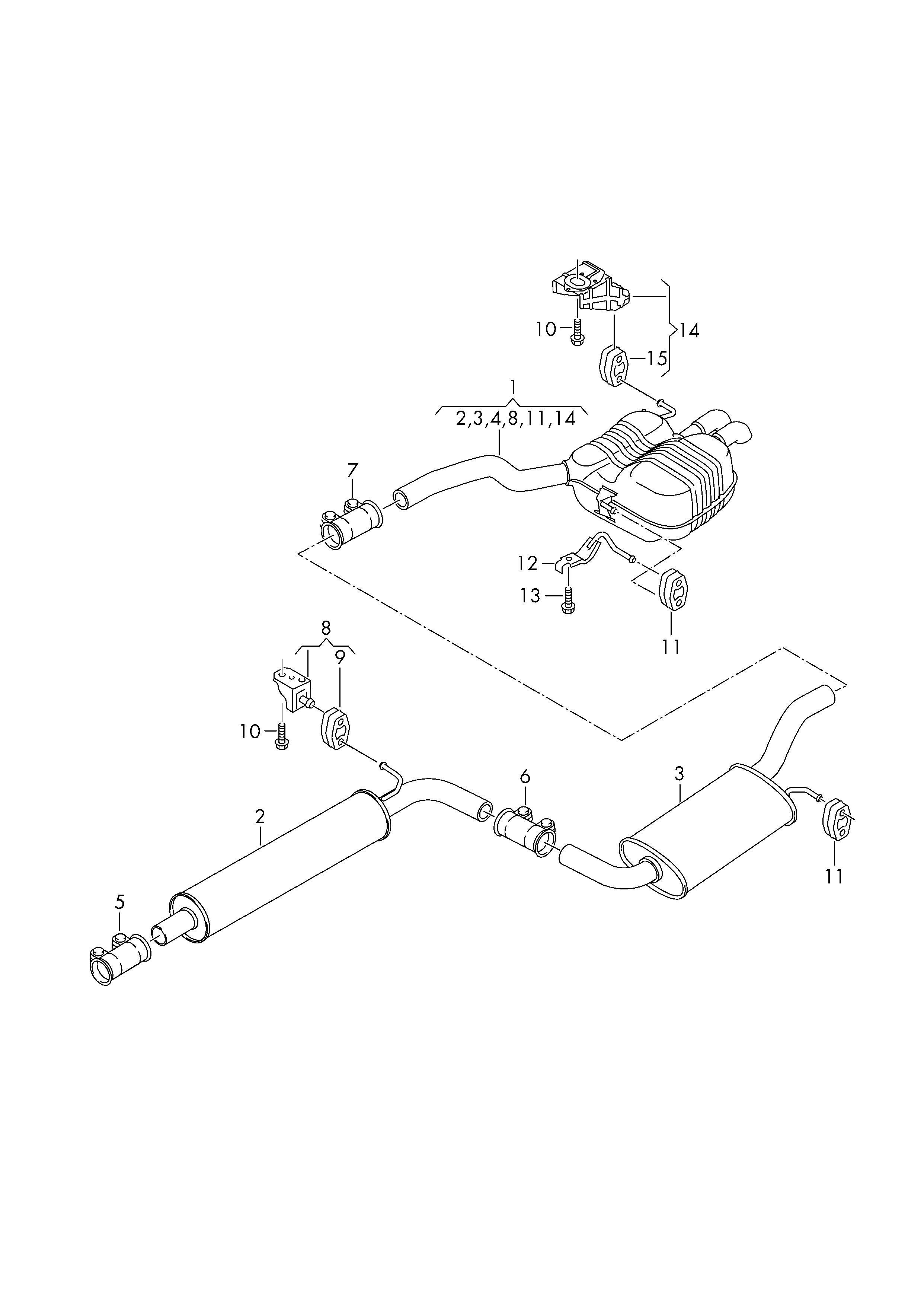 AUDI 1K0 253 141 T - Toruühendus,väljalaskesüsteem parts5.com