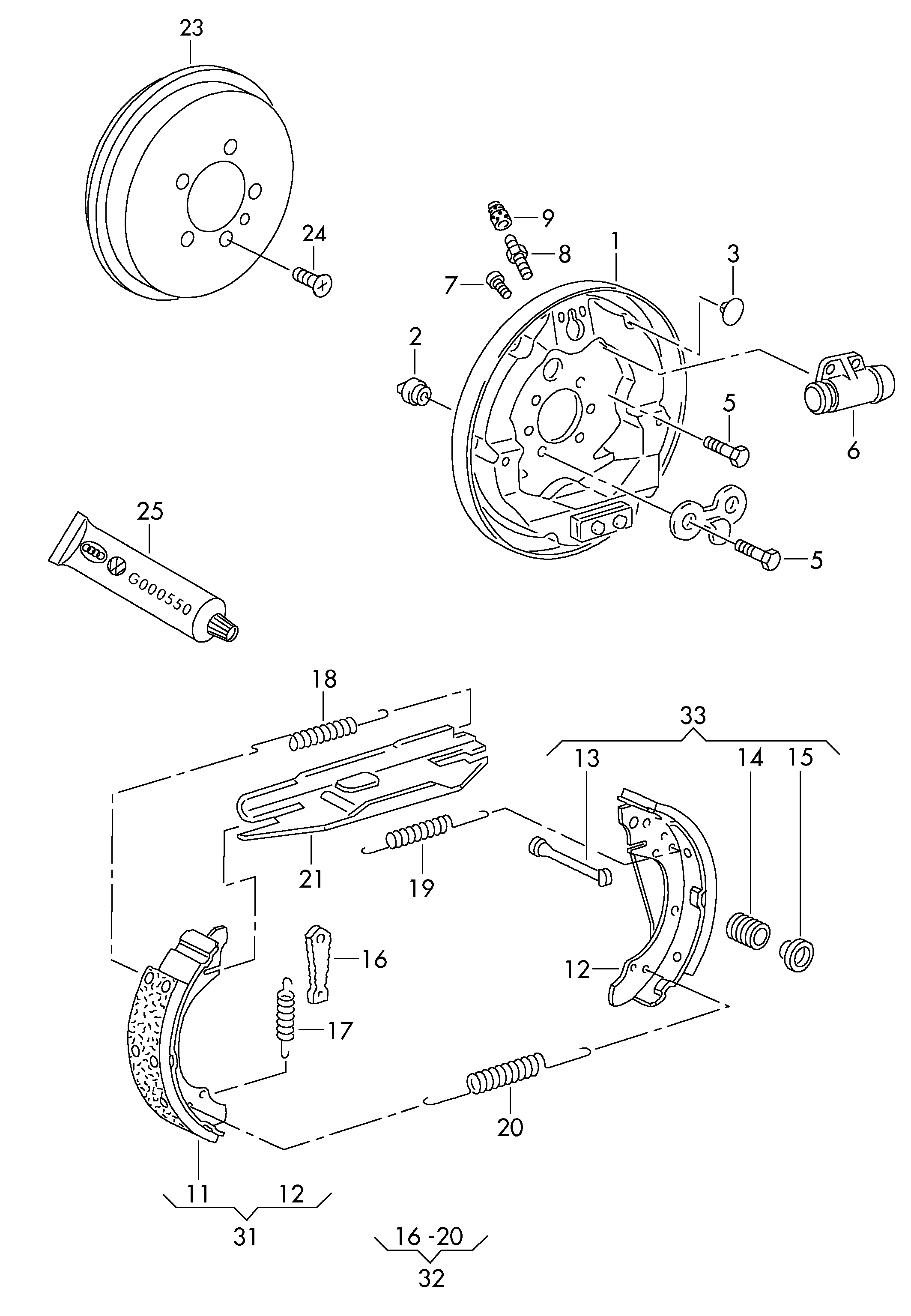 VAG 1J0 609 617 B - Zavorni boben parts5.com