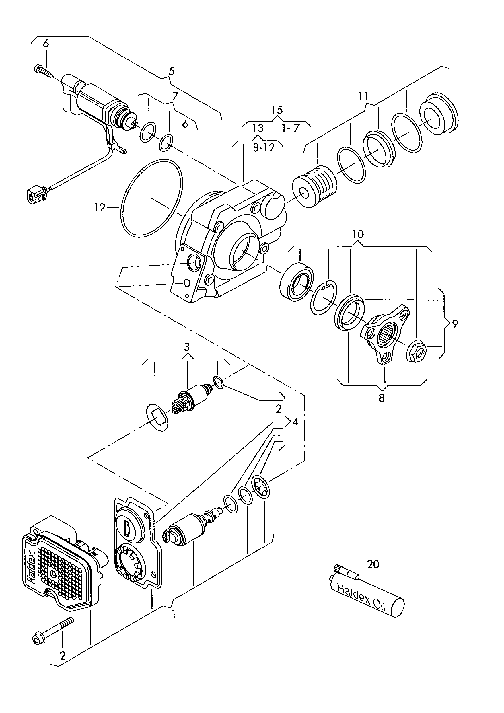 VW G 055 175 A2 - Ulei, cuplare cu lamele tracţiune integrală parts5.com