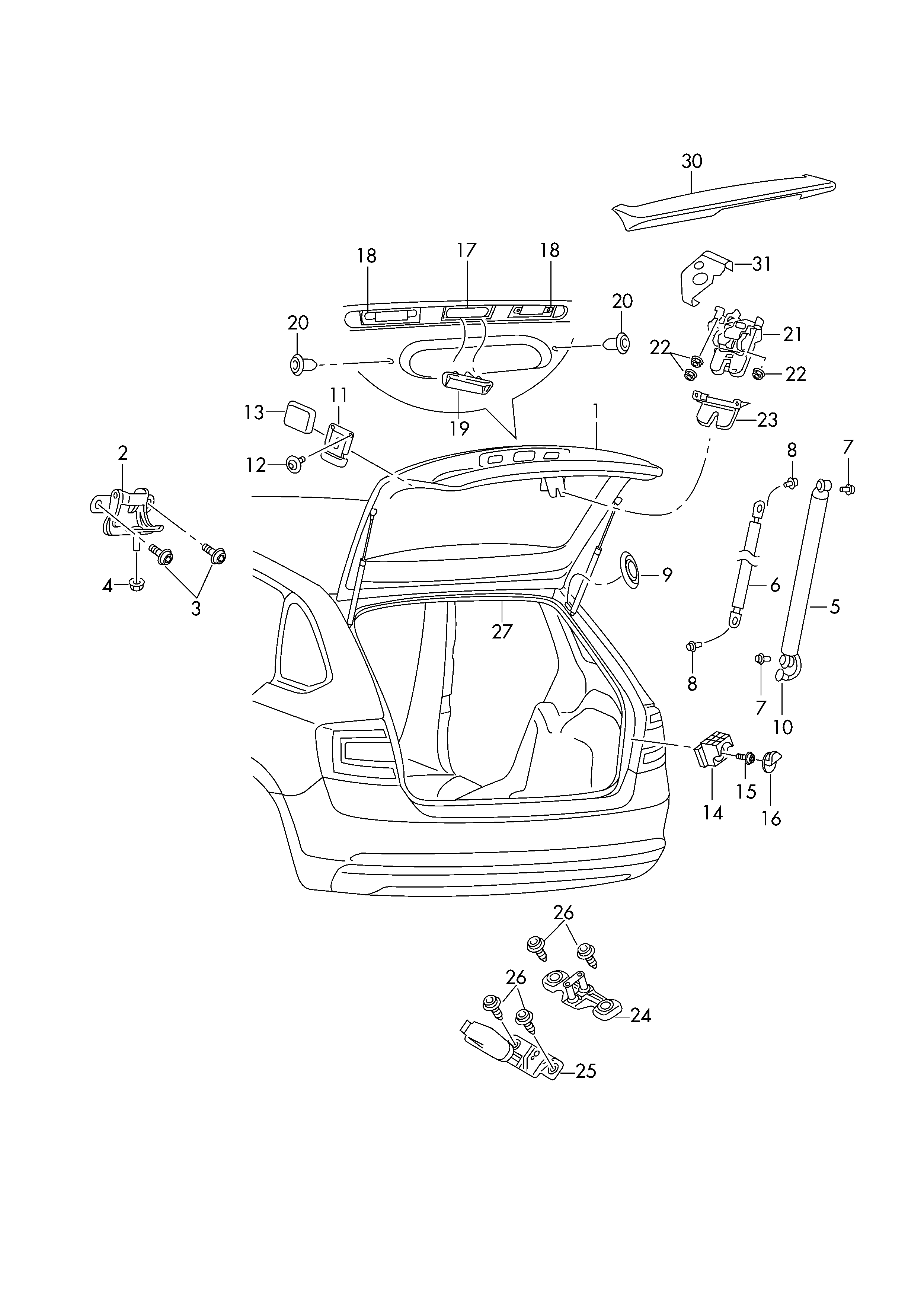 VAG 5E9 827 550 - Газовая пружина, упор parts5.com