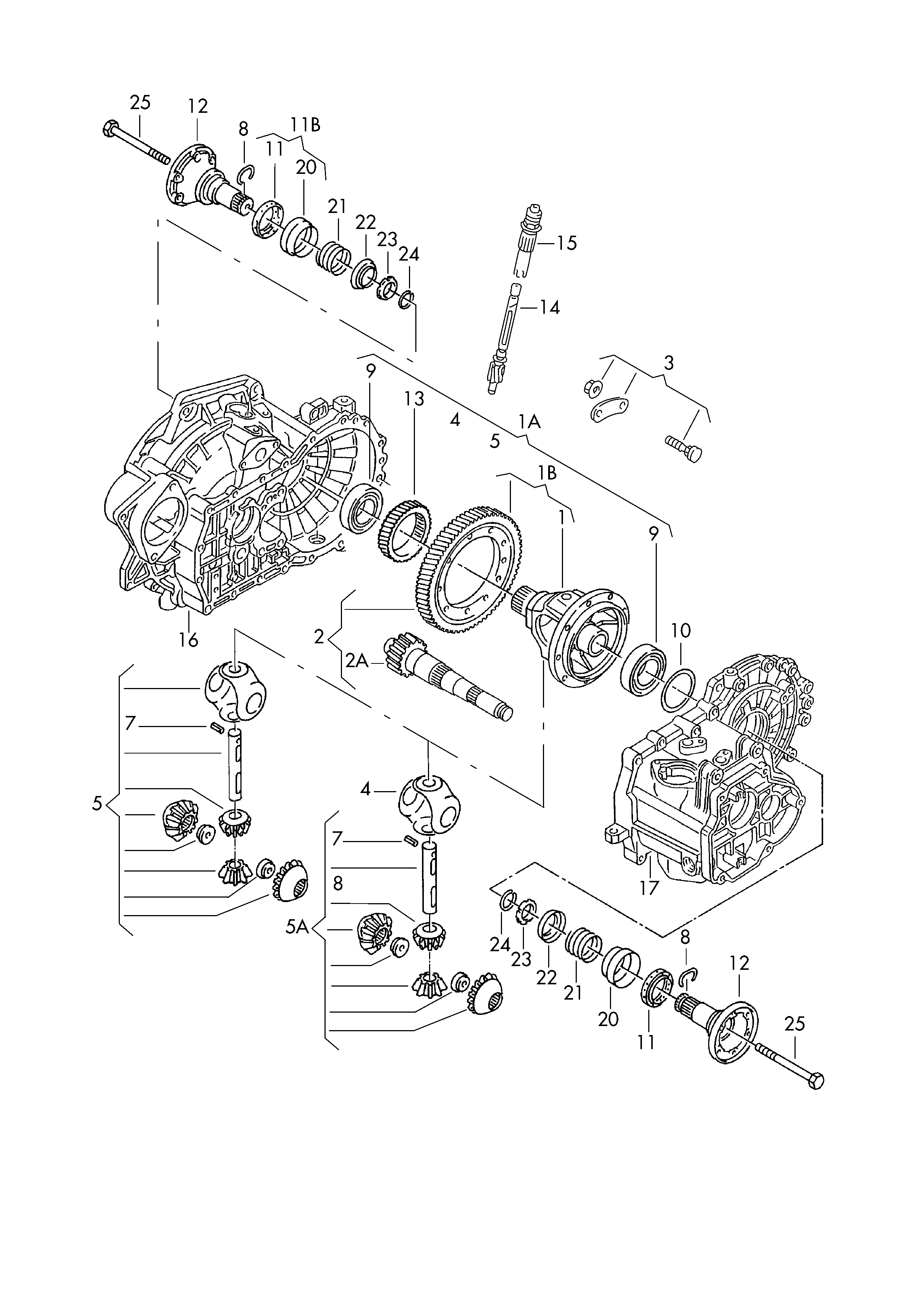 VW 02J409021BF - Bucsa,levier schimbare viteze parts5.com