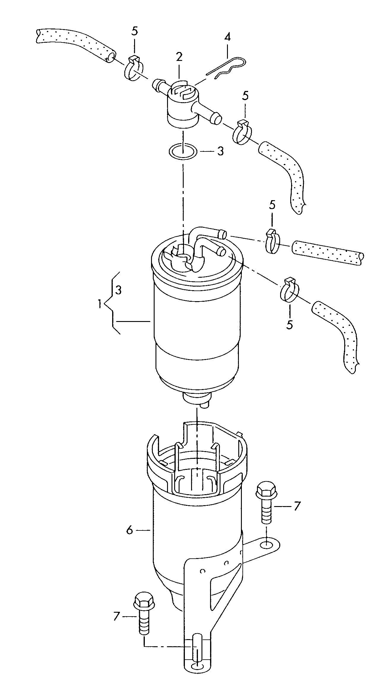 Seat 1J0 127 247 C - Ventil, filtru de combustibil parts5.com