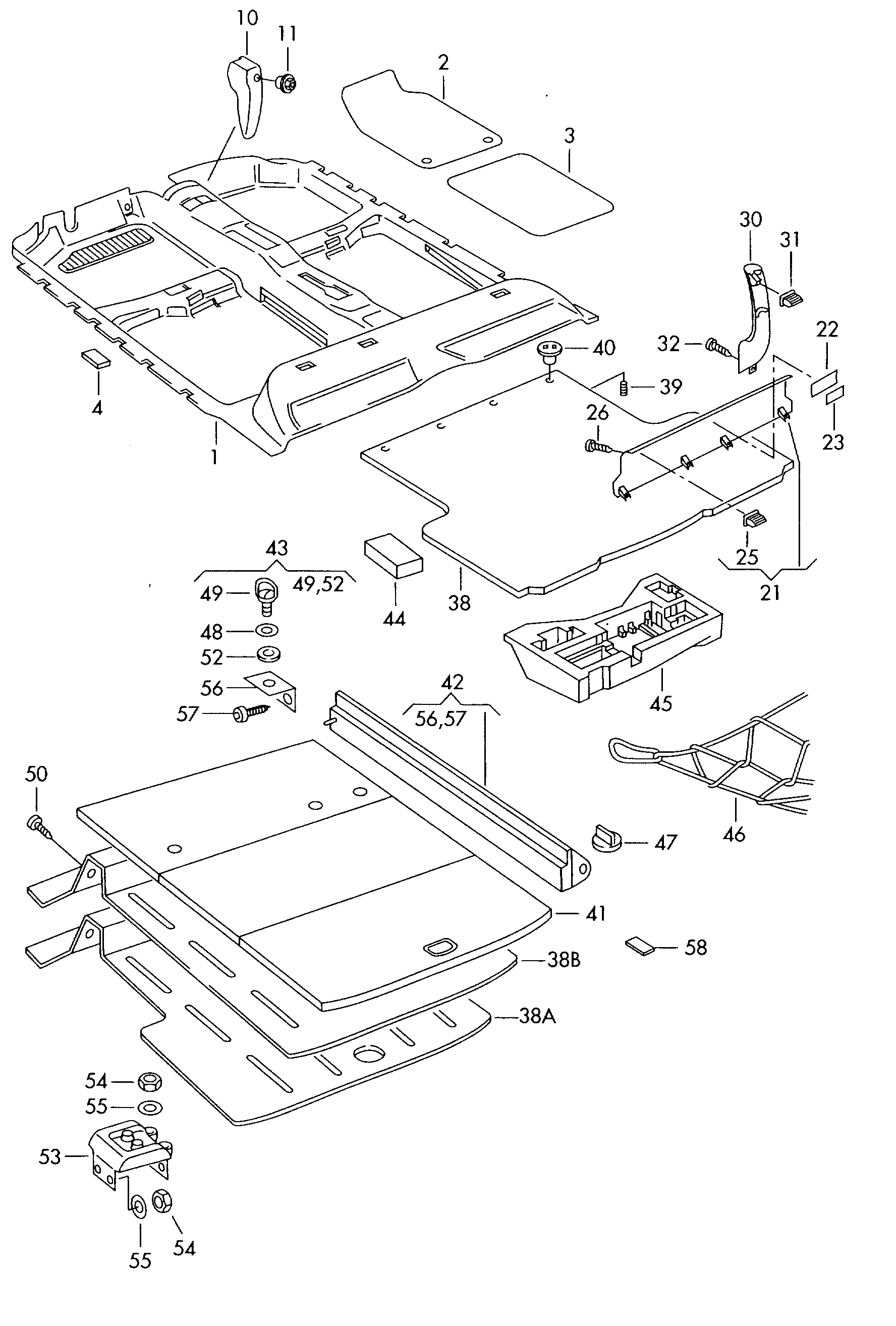 Seat N   038 549 1 - Nit de desfacere parts5.com