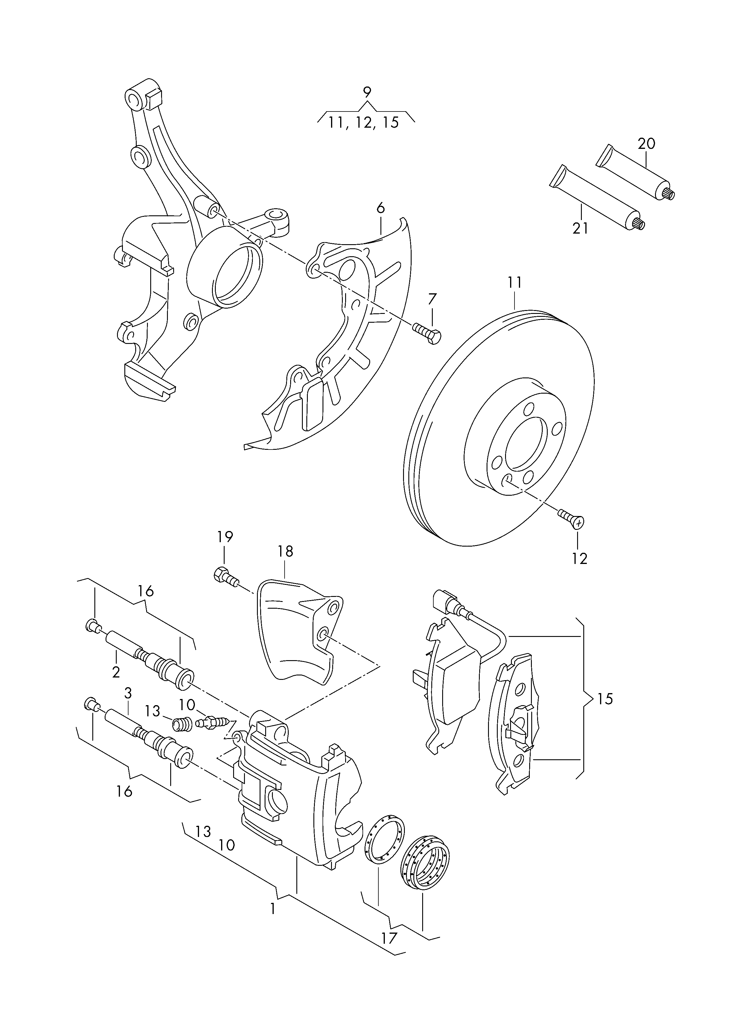 VW 1K0615301AC - Тормозной диск parts5.com