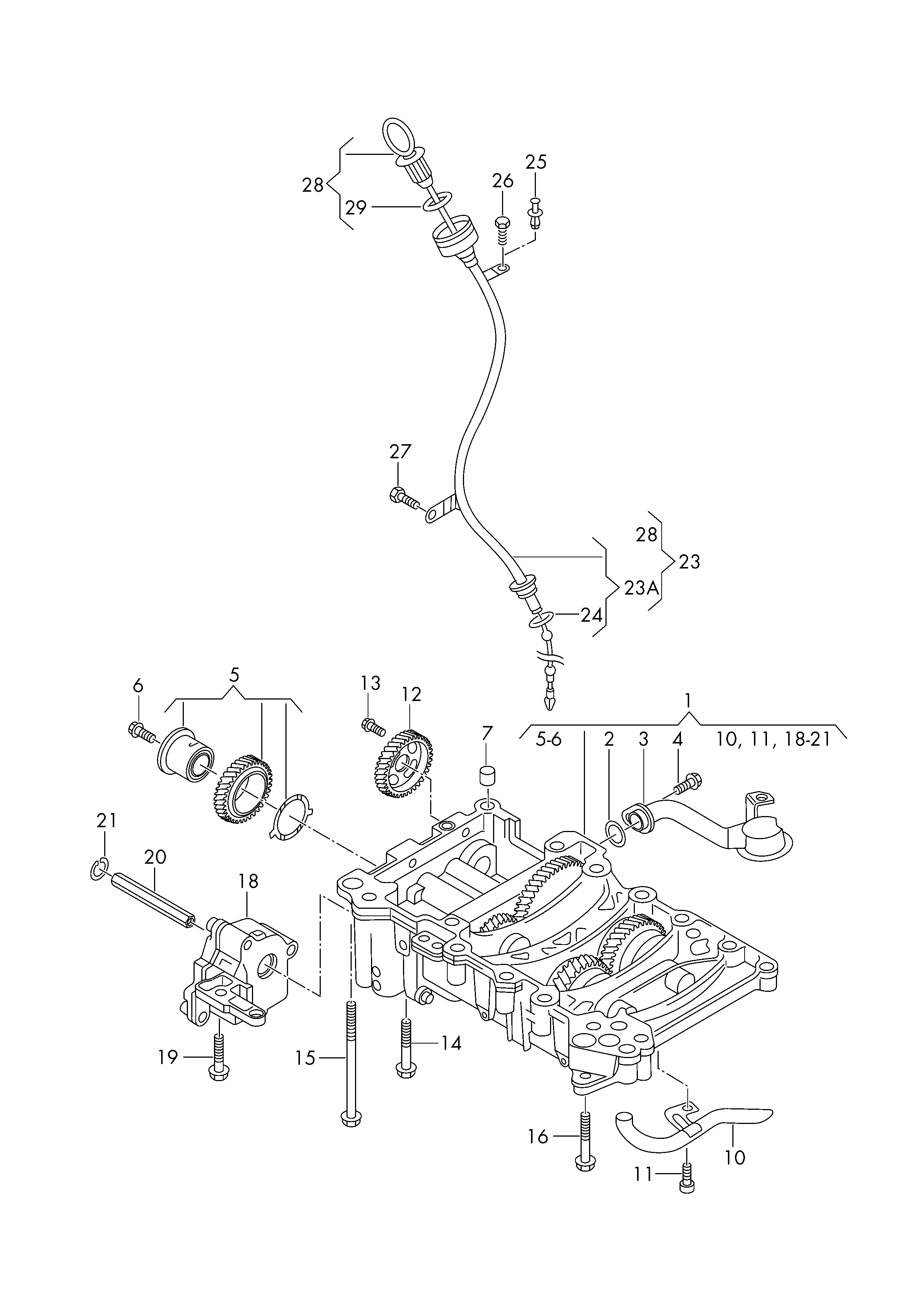 VAG 03L115105D - Oil Pump parts5.com