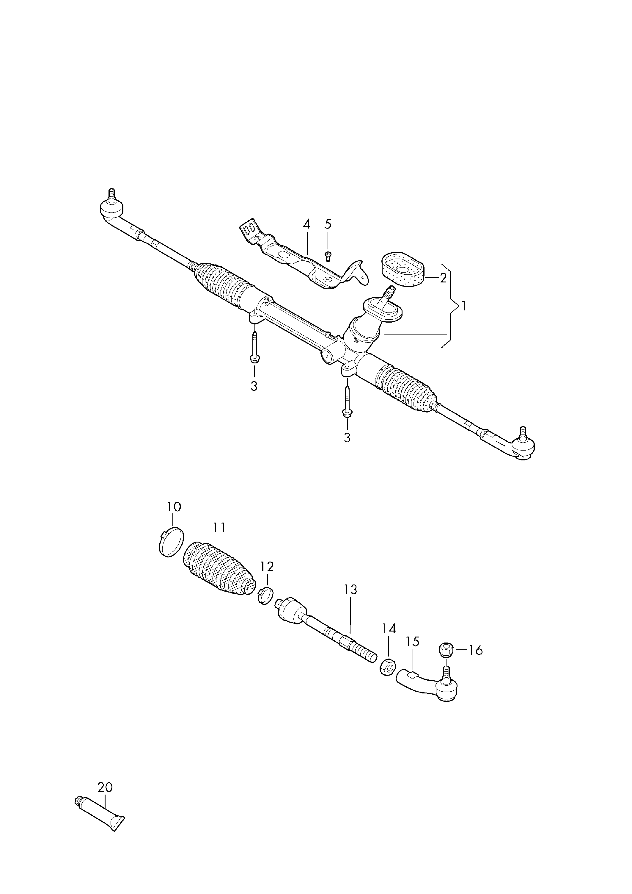 Skoda 6C0 423 810 C - Bara directie parts5.com