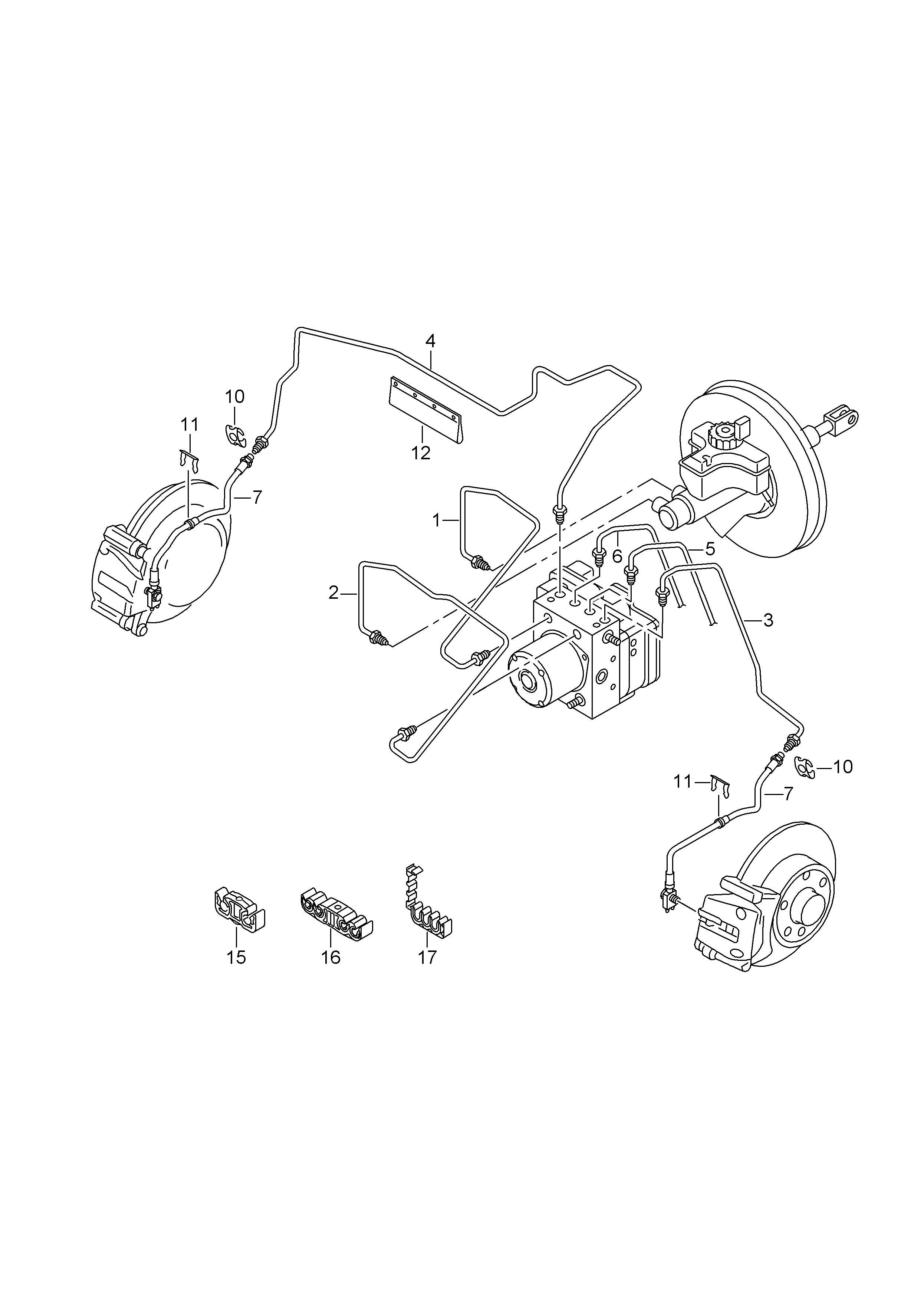 Seat 6R0 611 701 J - Fékcső parts5.com