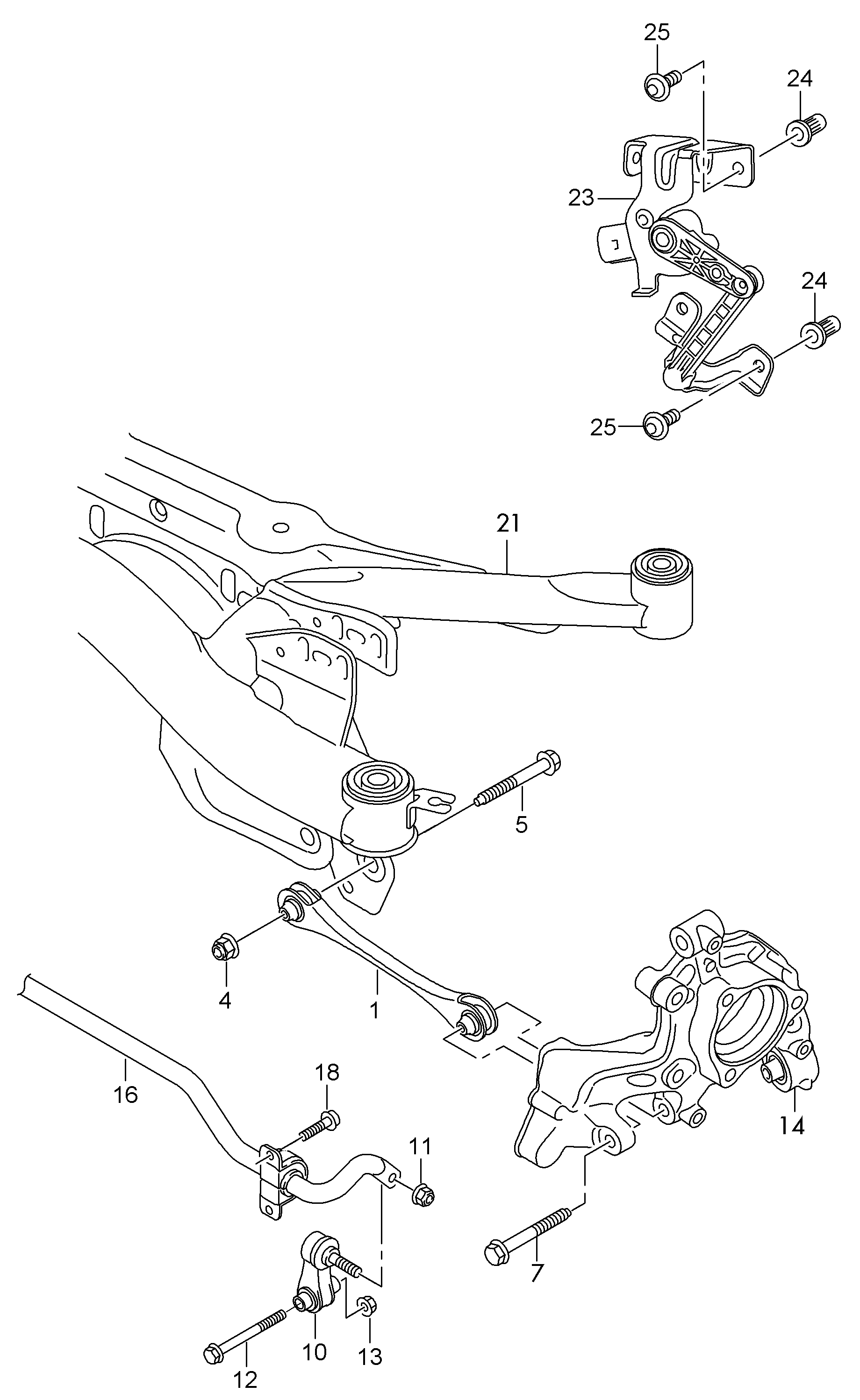 VAG 5Q0501529F - Tukivarsi, pyöräntuenta parts5.com