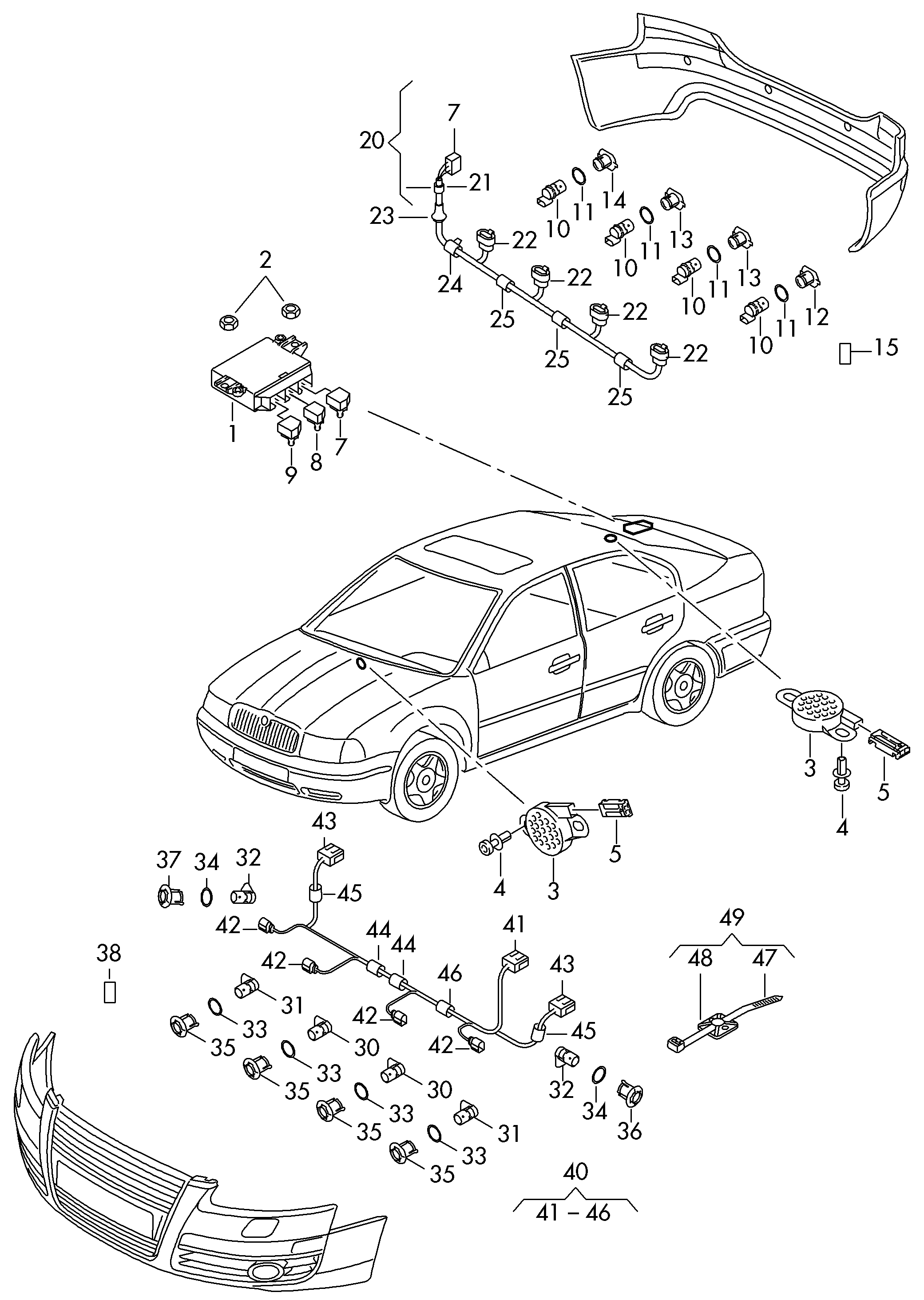 VW 4H0 919 275 A - Αισθητήρας, βοήθεια παρκαρίσματος parts5.com