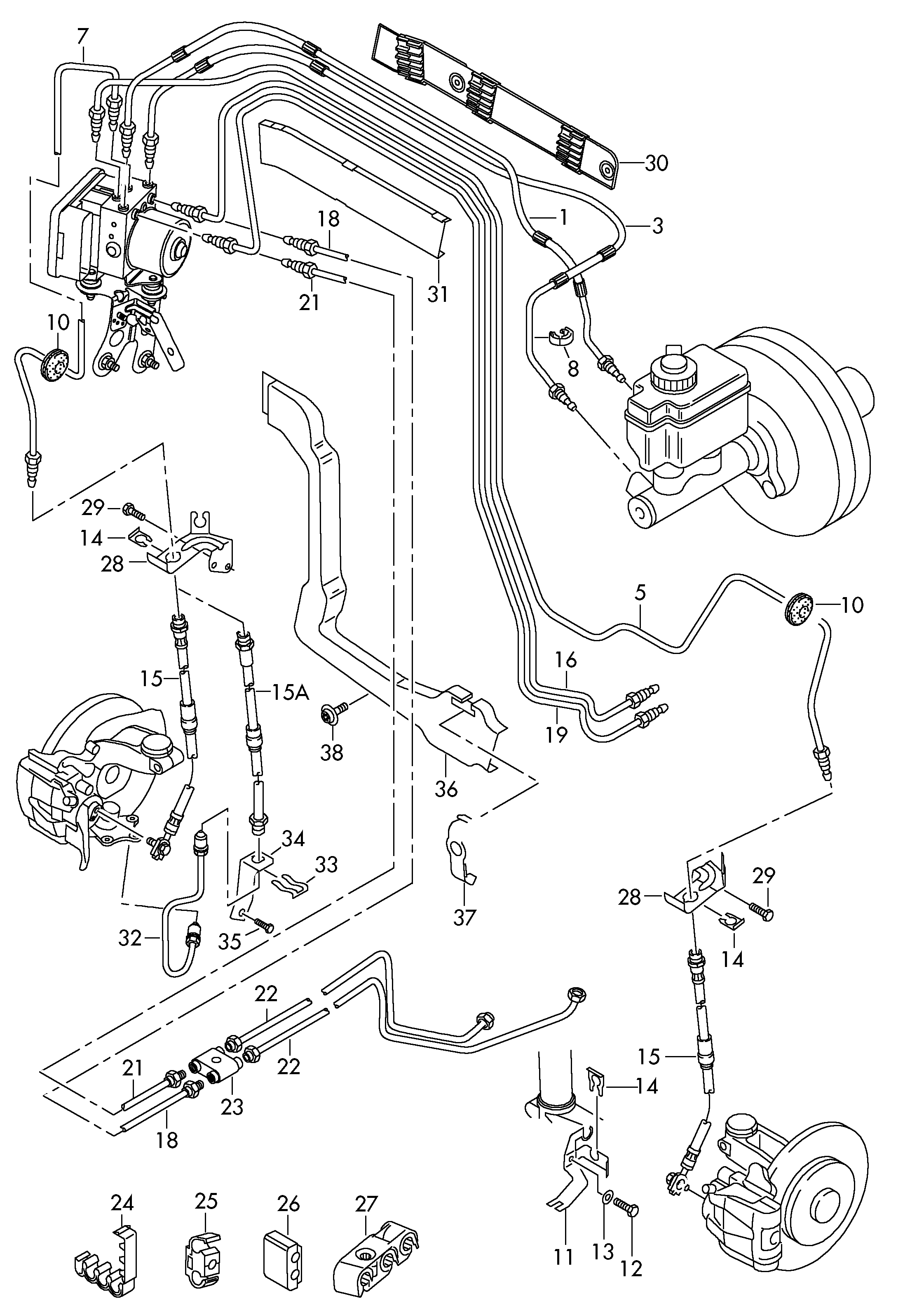 Seat 1K0 611 701 N - Furtun frana parts5.com