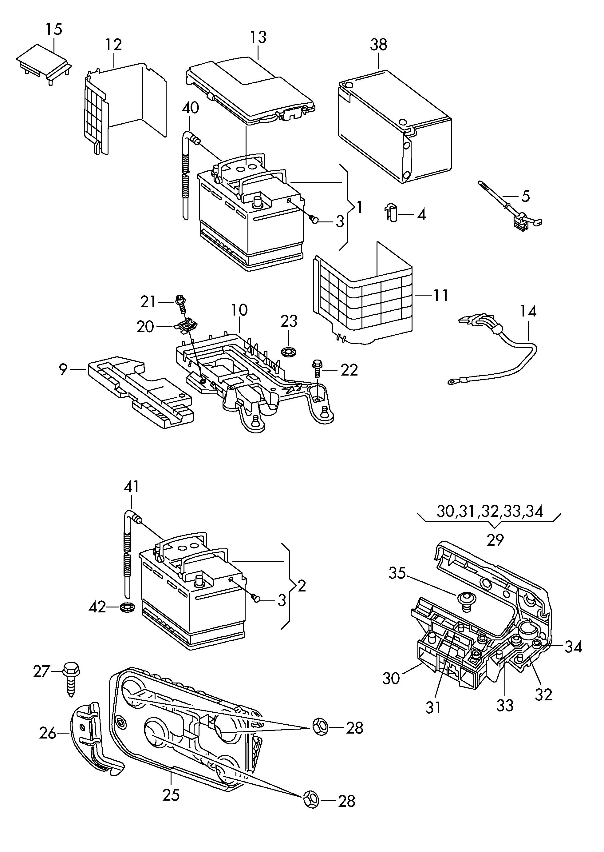 Seat 000 915 105 CC - Starterbatterie parts5.com