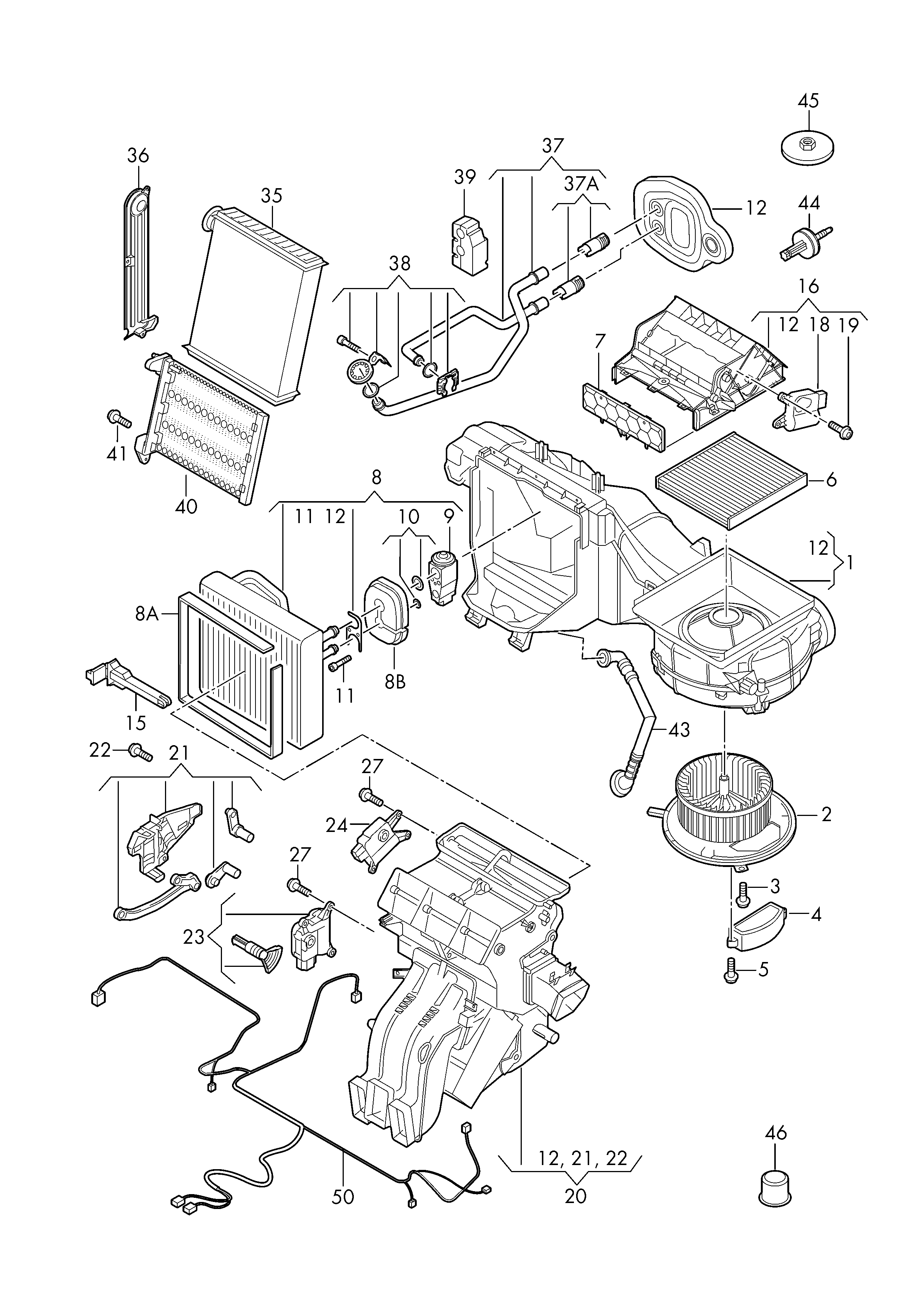 VW 5Q1819021E - Ventilator, habitaclu parts5.com