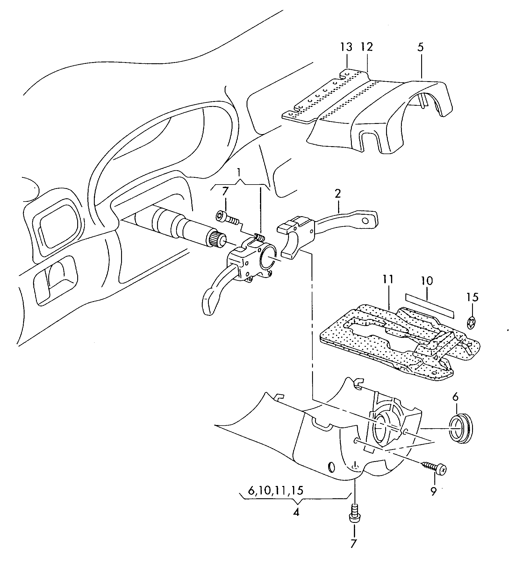 Skoda 8L0 953 513 G - Выключатель на рулевой колонке parts5.com