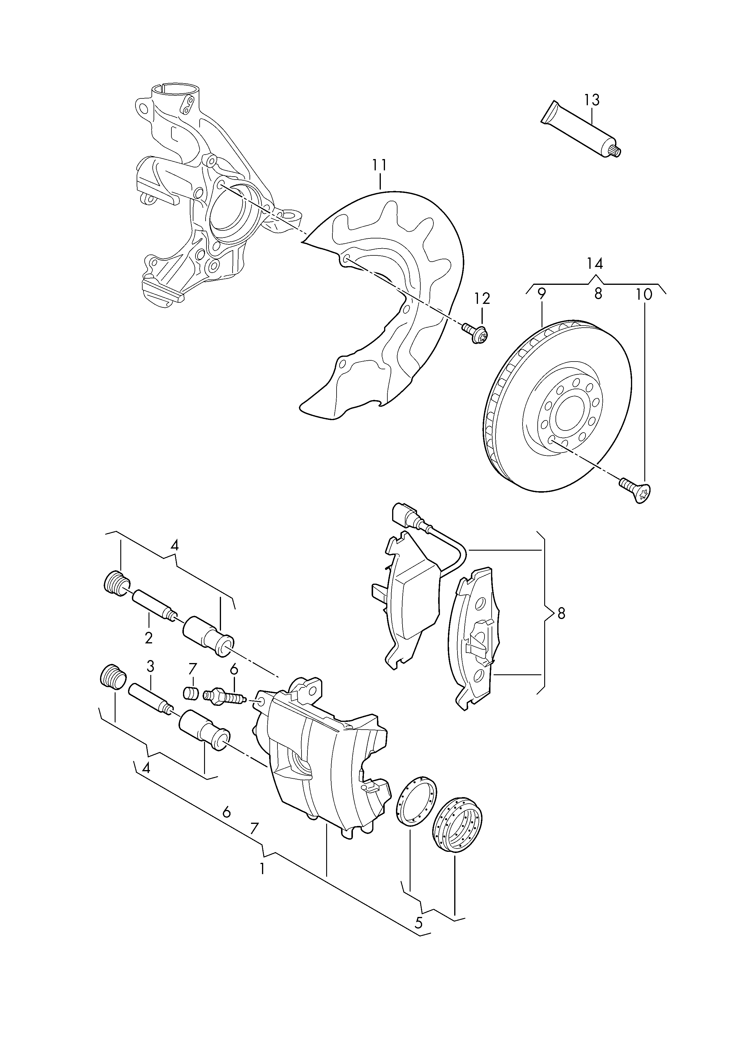 AUDI JZW698302AP - Disc frana parts5.com