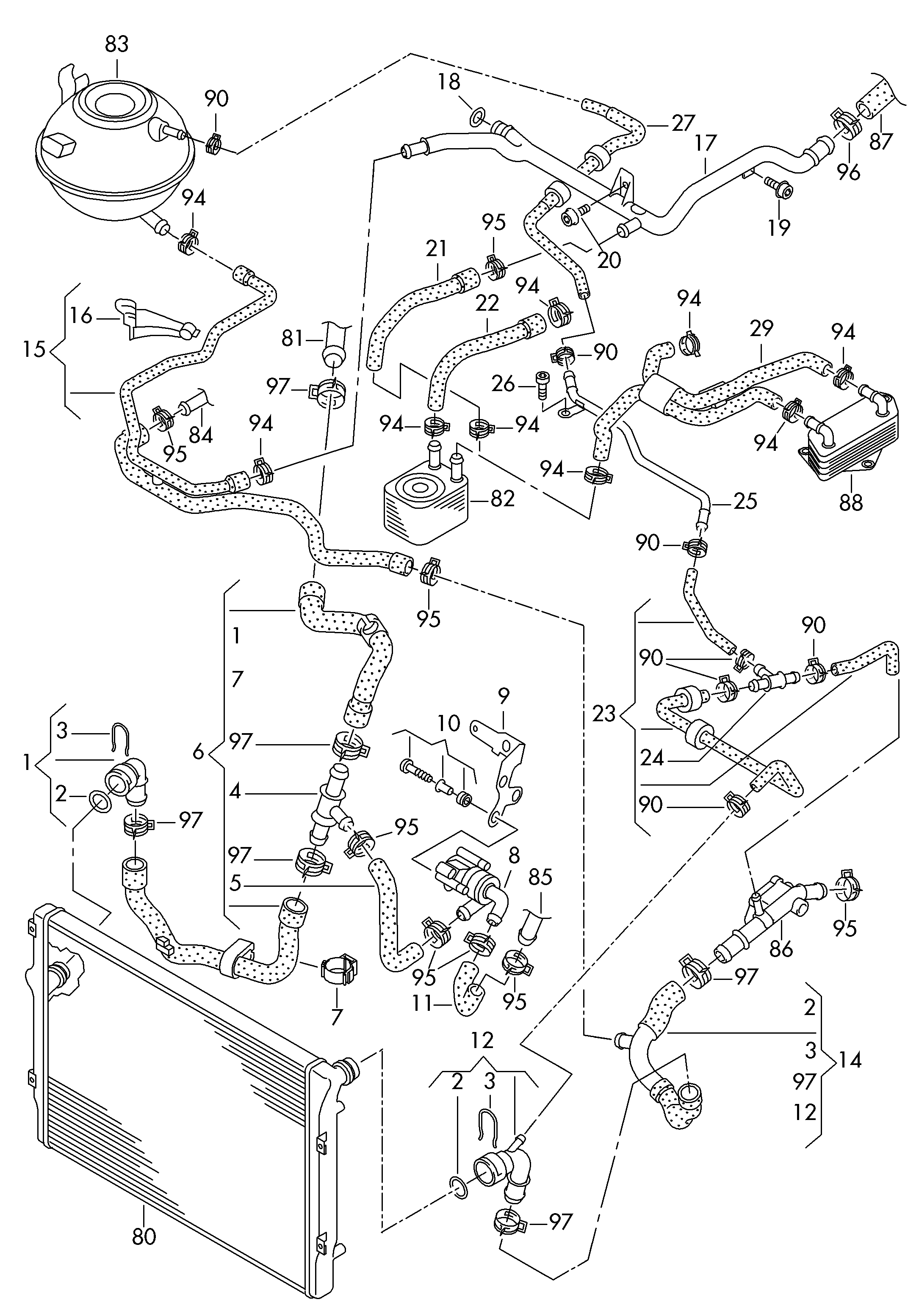 AUDI 03L 121 114 B - Termosztát, hűtőfolyadék parts5.com