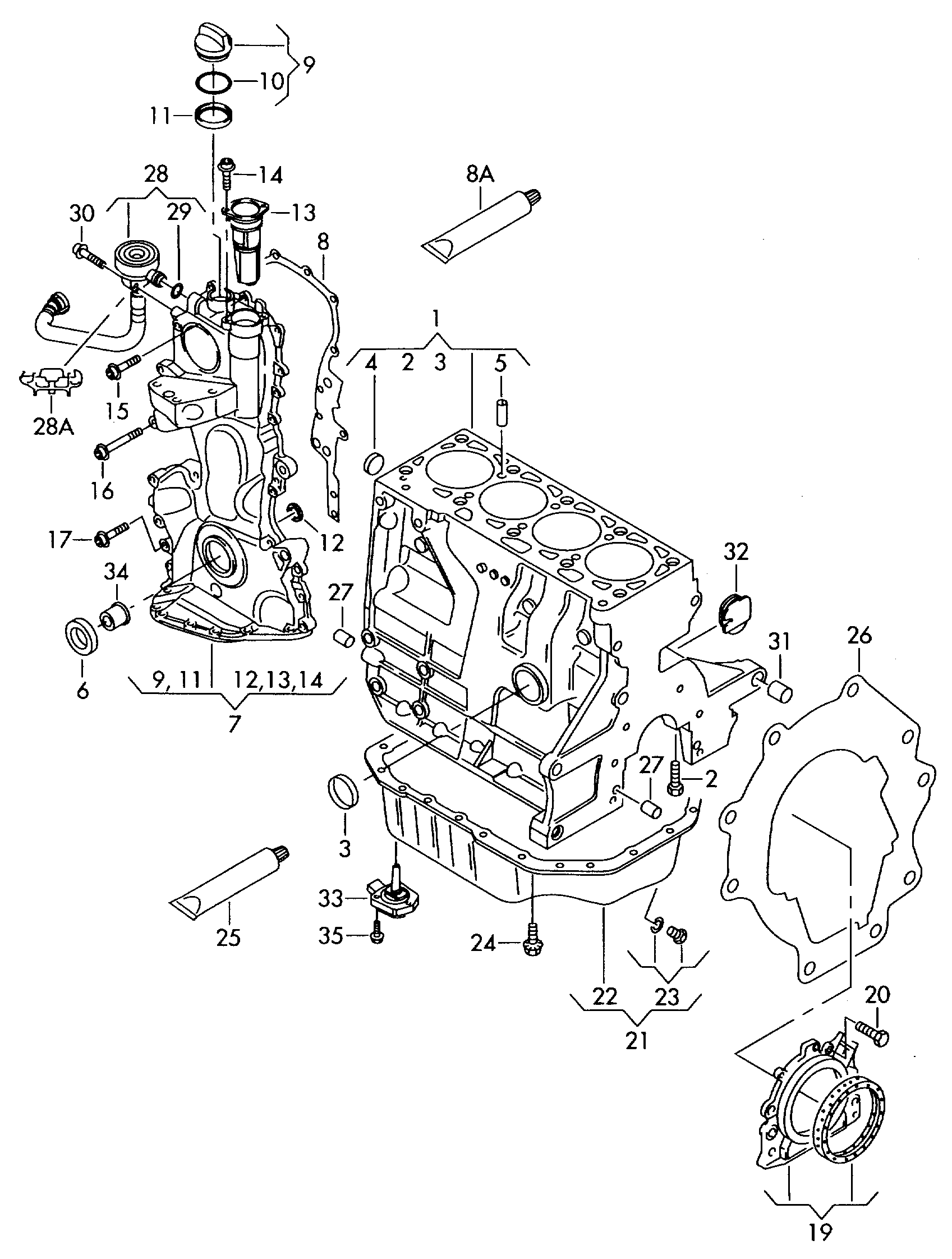 VAG 030 103 171 K - Těsnicí kroužek hřídele, klikový hřídel parts5.com