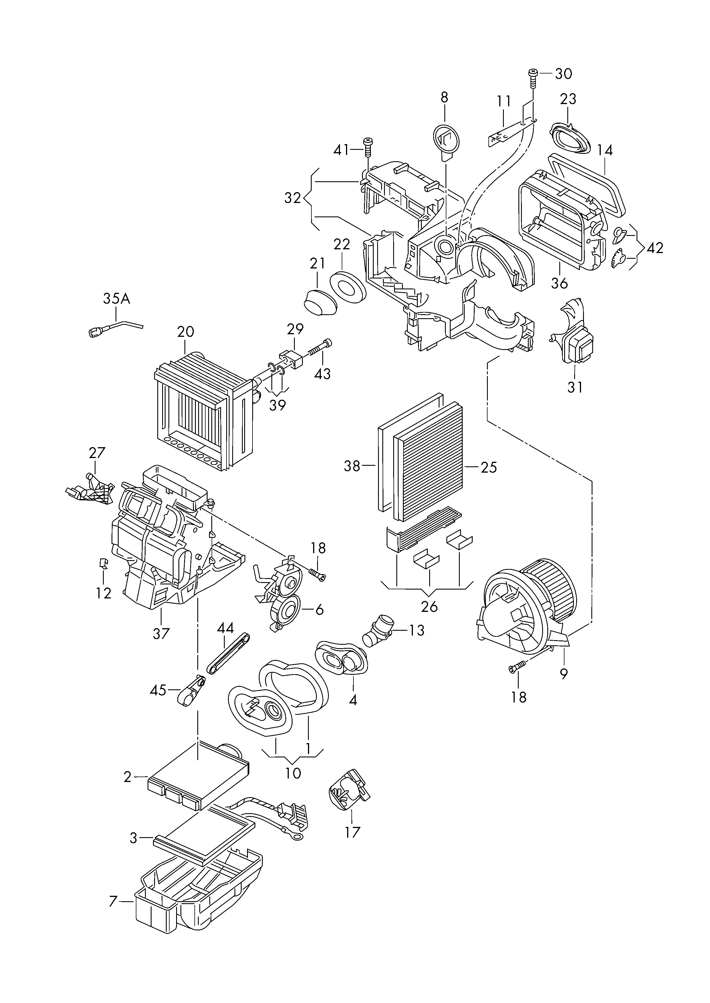 VAG 6R1819015A - Ventilator, habitaclu parts5.com