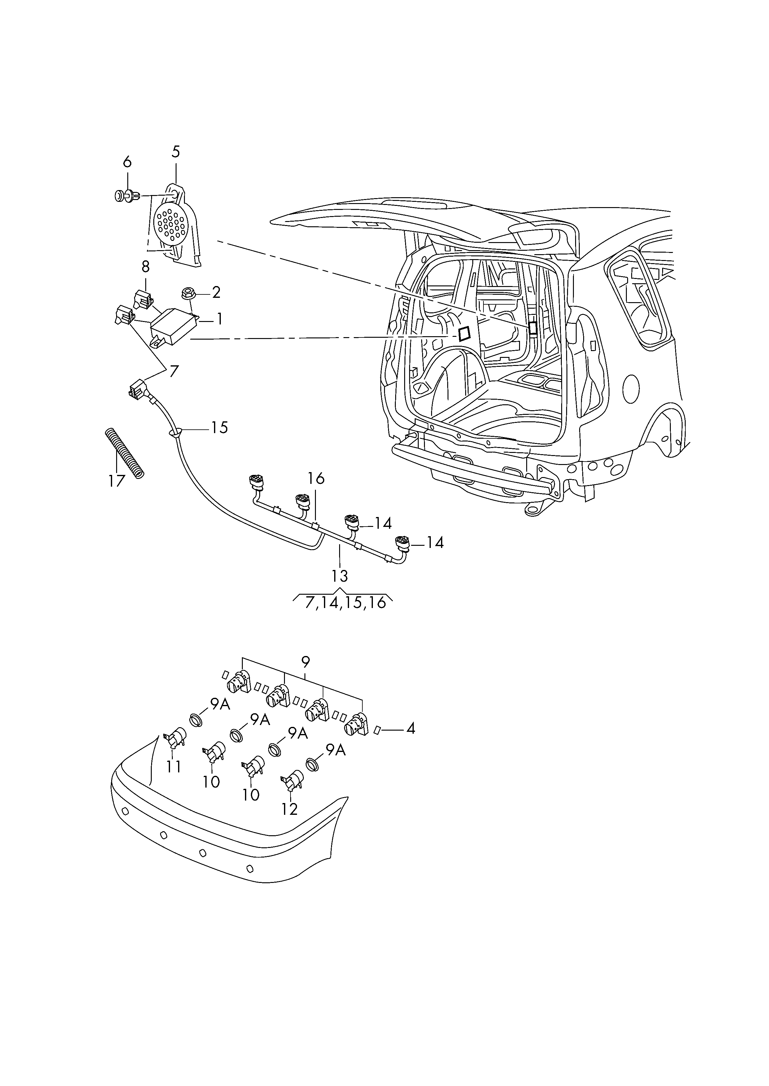 Seat 5J0919275A - Capteur, parctronic parts5.com