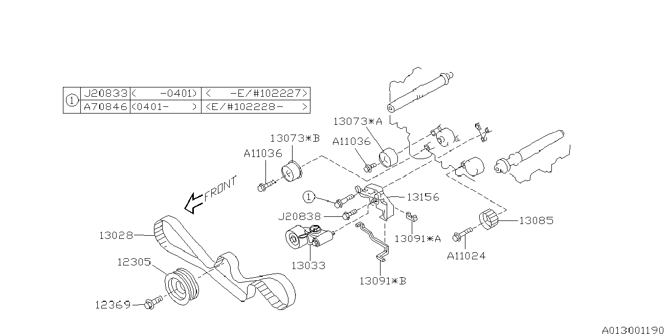 Bedford 13028AA230 - Triger kayışı parts5.com