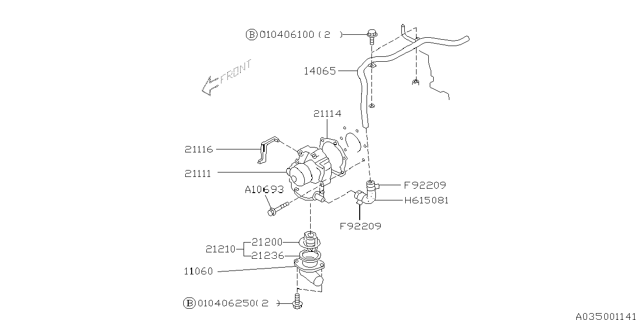 Bedford 21111-AA007 - Pompa apa parts5.com