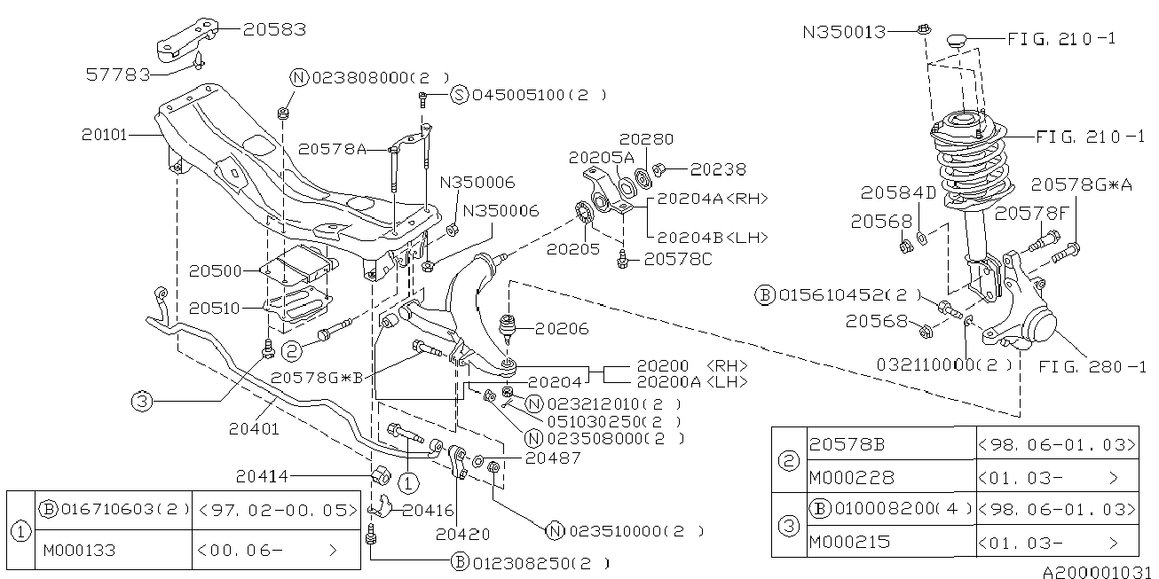 Mitsubishi 20420-AA003 - Tyč / vzpěra, stabilizátor parts5.com