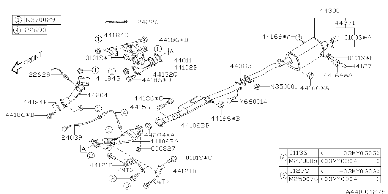 Subaru 22690AA520 - Lambda sonda parts5.com