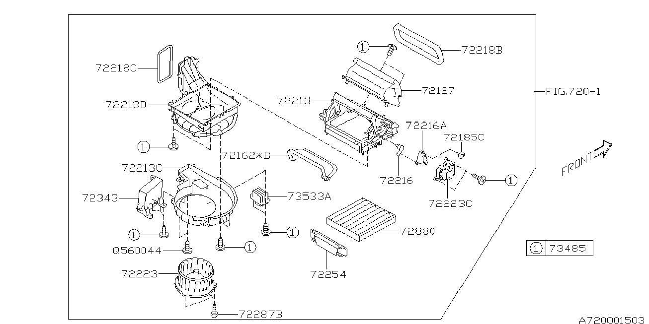 Subaru 72880AL000 - Filtru, aer habitaclu parts5.com