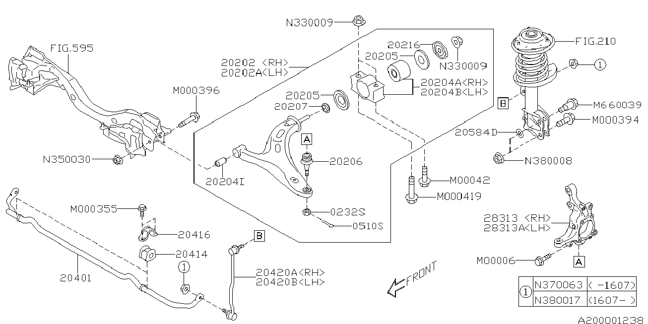 Subaru 20206-AJ000 - Ball Joint parts5.com