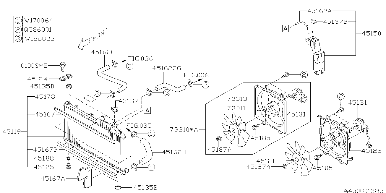 Subaru 45137-AE003 - Zaporni pokrov,hladilnik parts5.com