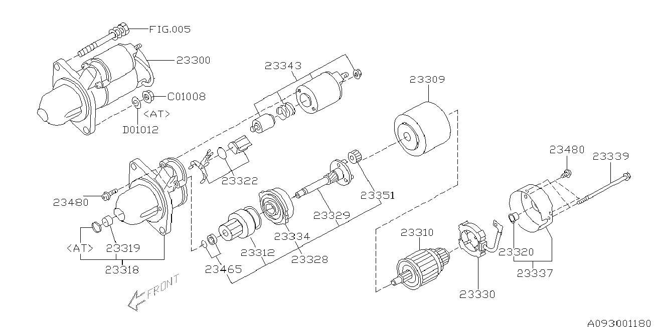 Subaru 23300AA570 - Starter parts5.com