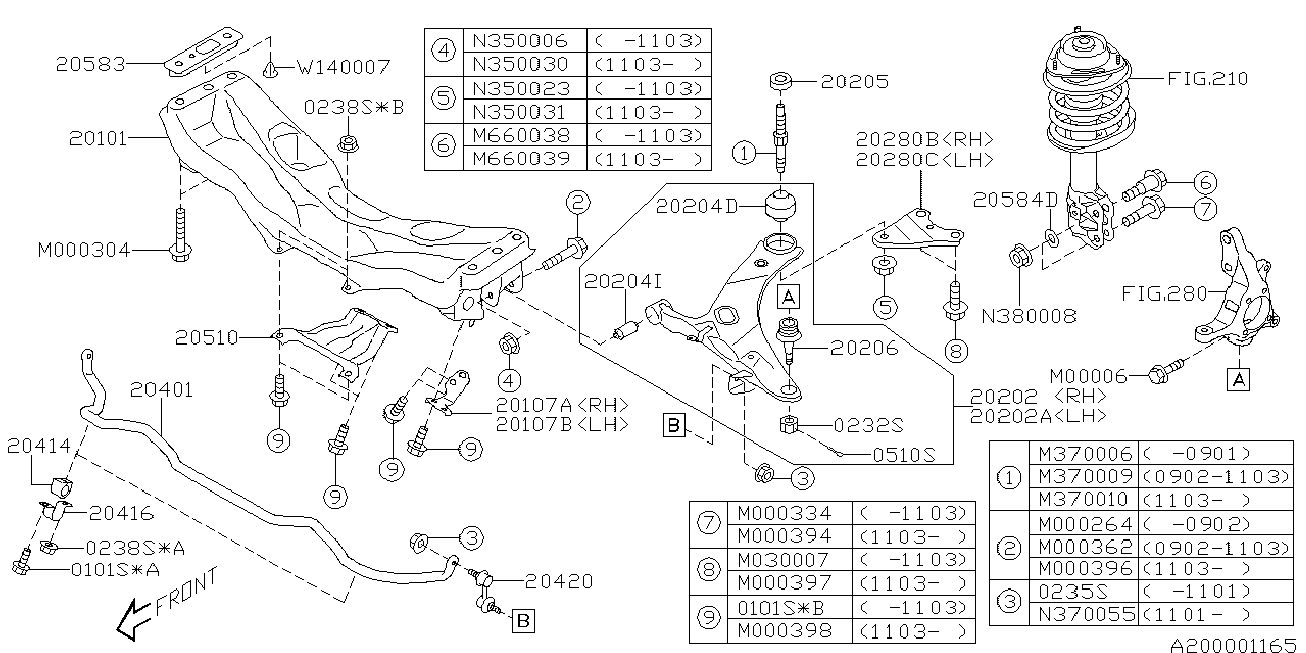 Subaru 20202 SC010 - Носач, окачване на колелата parts5.com