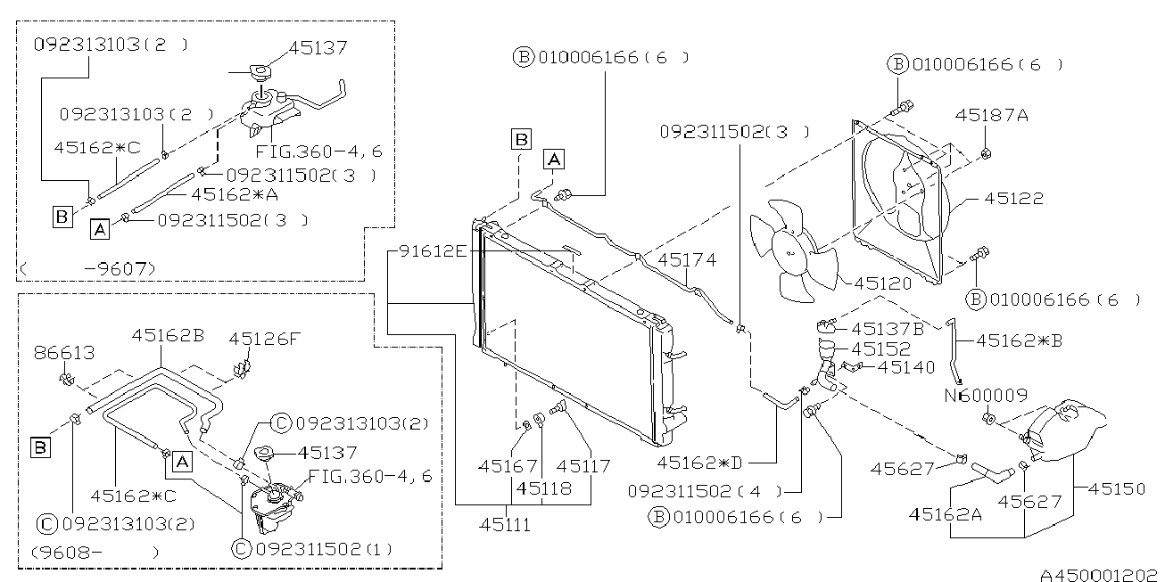 Subaru 45137AE000 - Zaporni pokrov,hladilnik parts5.com