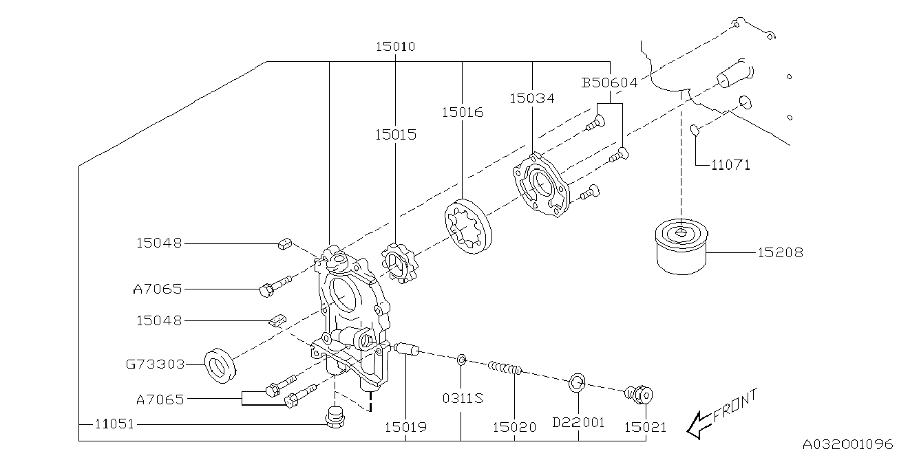 Subaru 15208-AA080 - Filtr oleju parts5.com