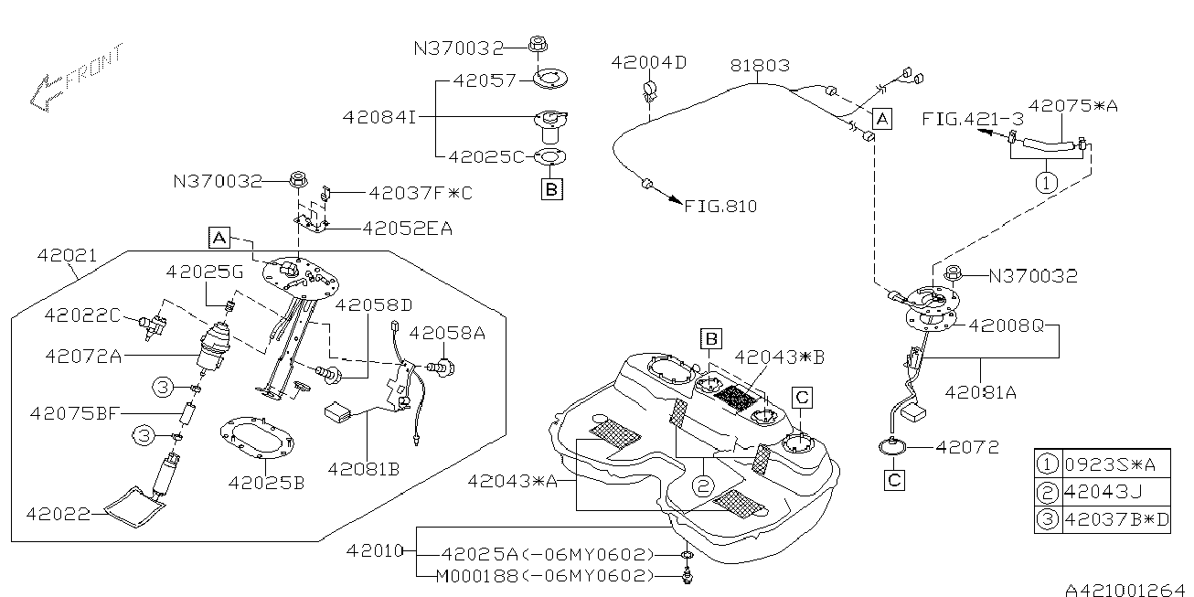 Subaru 42072 SA000 - Filtru combustibil parts5.com